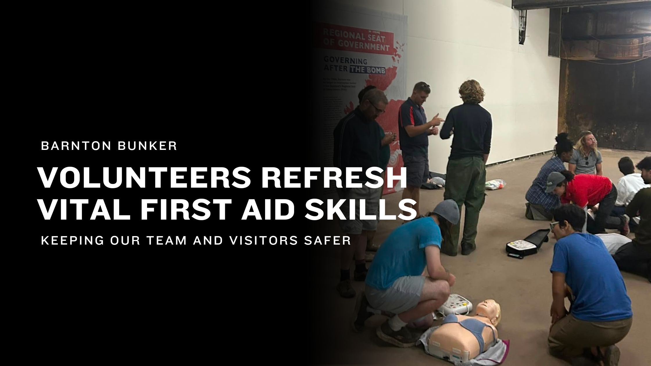 First Aid Refresher Gives Barnton Bunker Volunteers Confidence to Respond in an Emergency