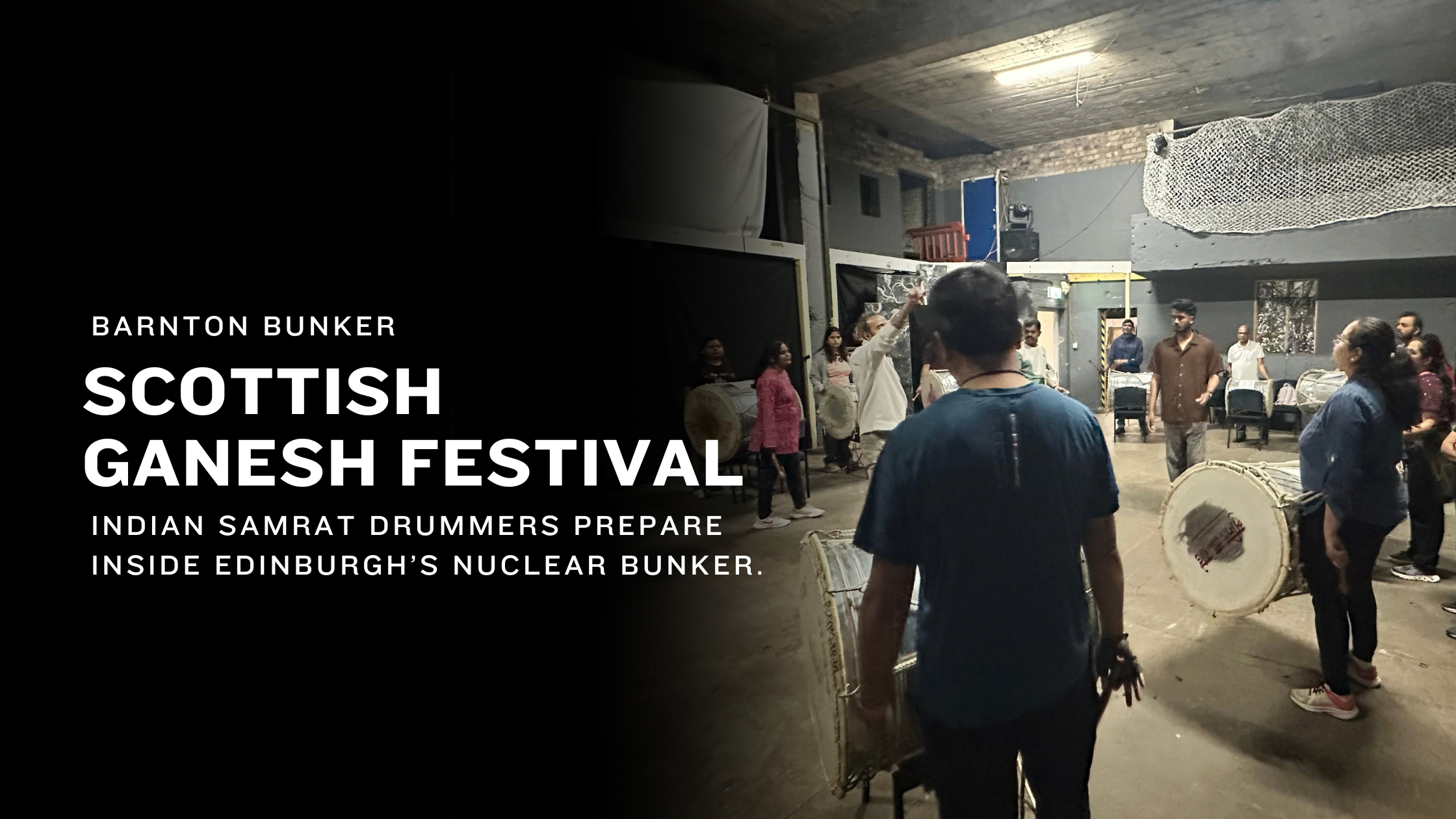 SAMRAT Scotland Brings Indian Drumming to Barnton Bunker