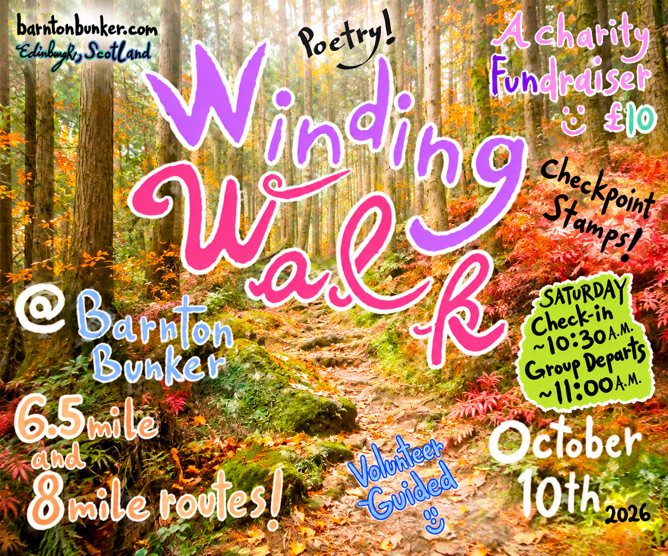 Winding Walk 2026 at Barnton Bunker