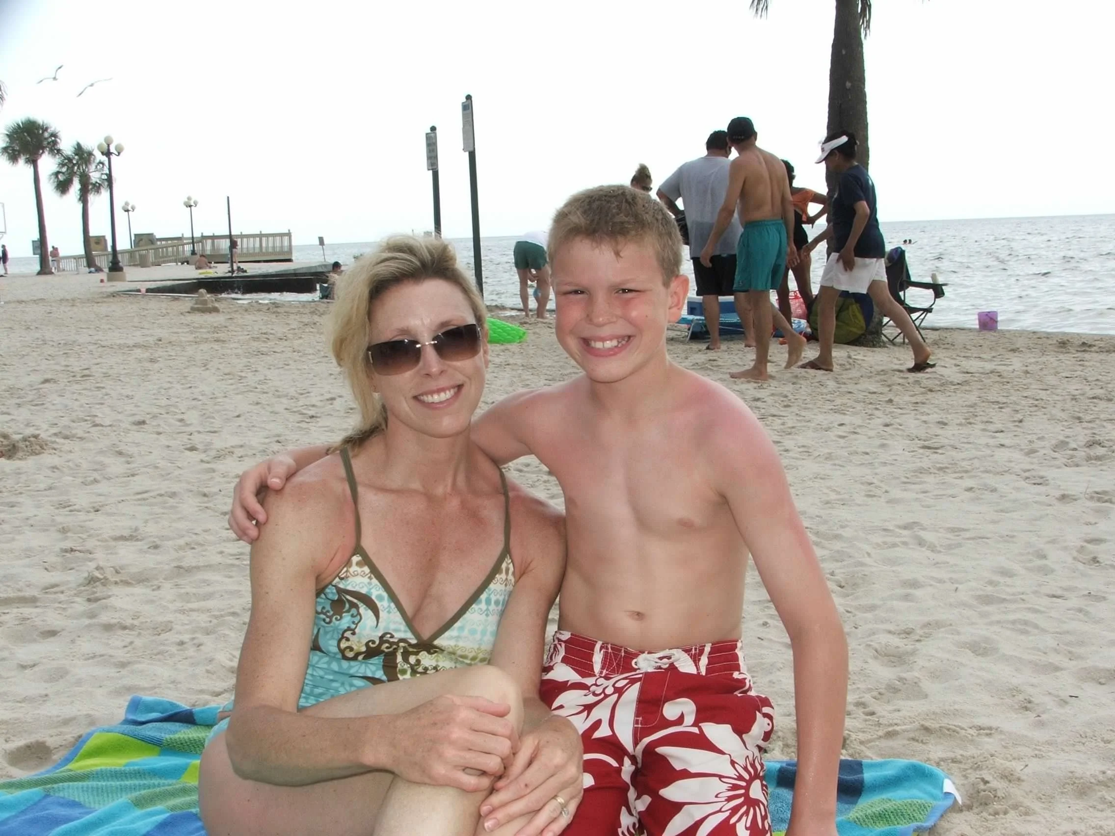 Drew and Faith at the beach.JPG