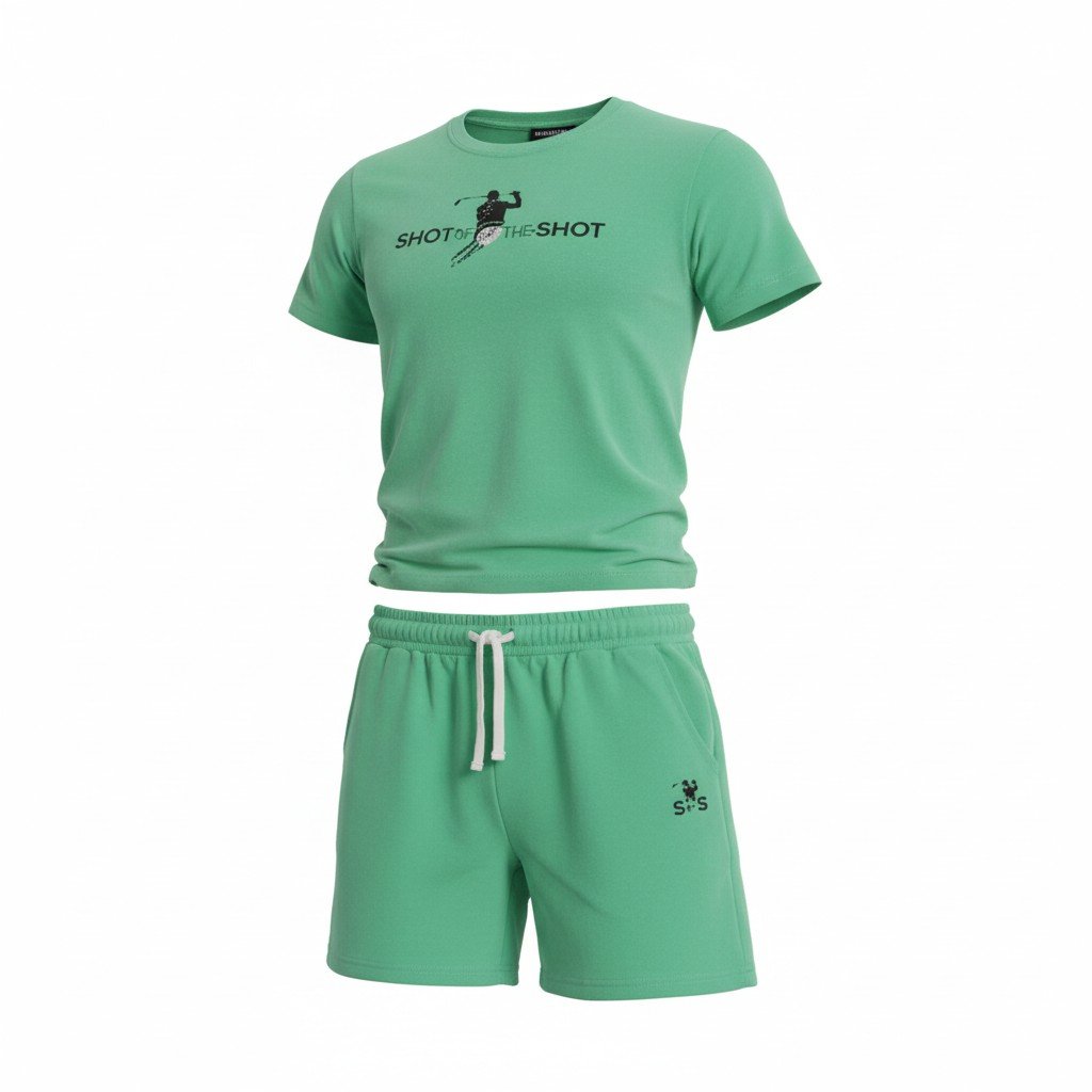 SHOT FORE SHOT MEN'S LEISURE SHORTS SET (Green)