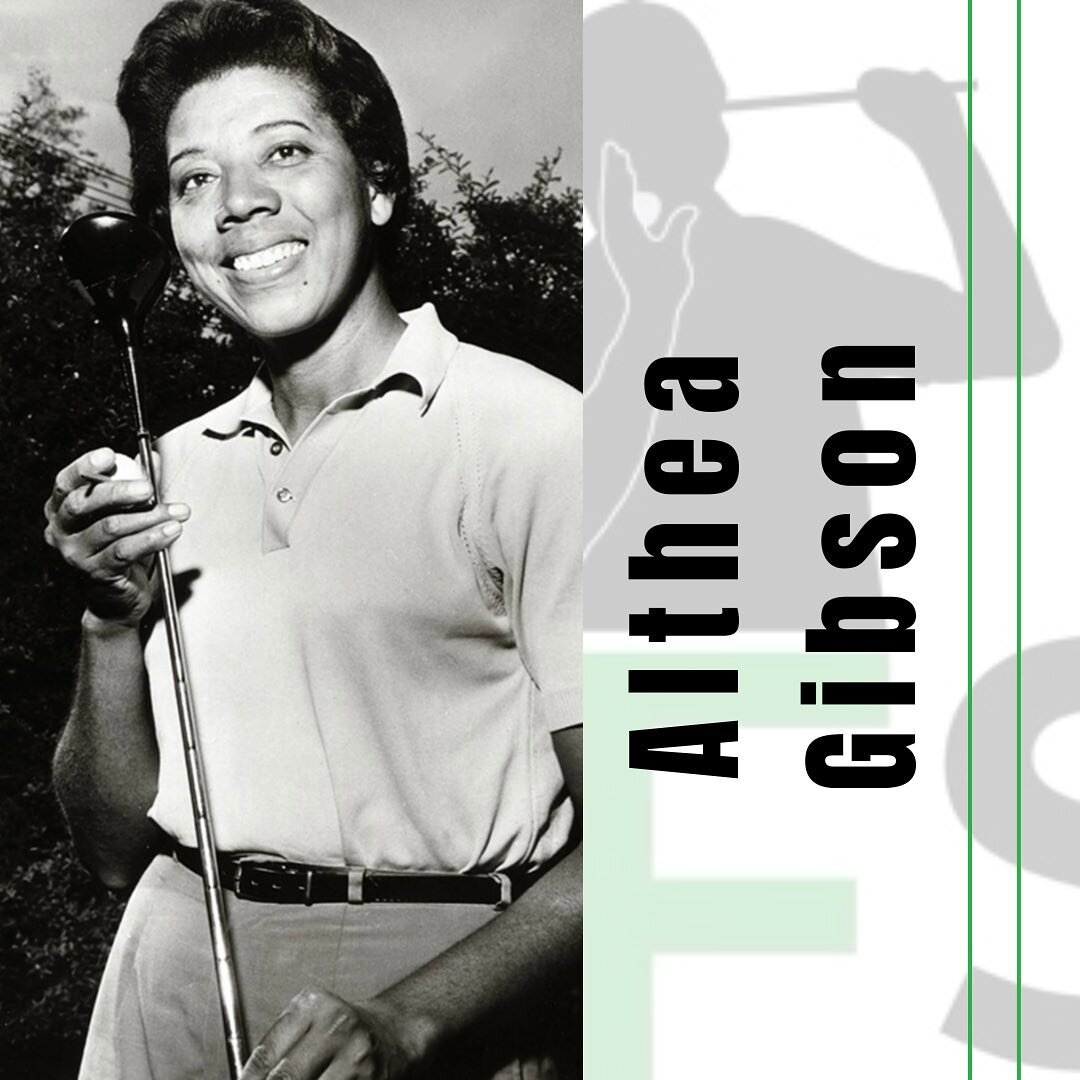⛳️Gibson was an American tennis player and professional golfer. She was one of the first Black athletes to cross the color line of international tennis and in the early 1960&rsquo;s she became the first Black player to compete on the Women&rsquo;s Pr