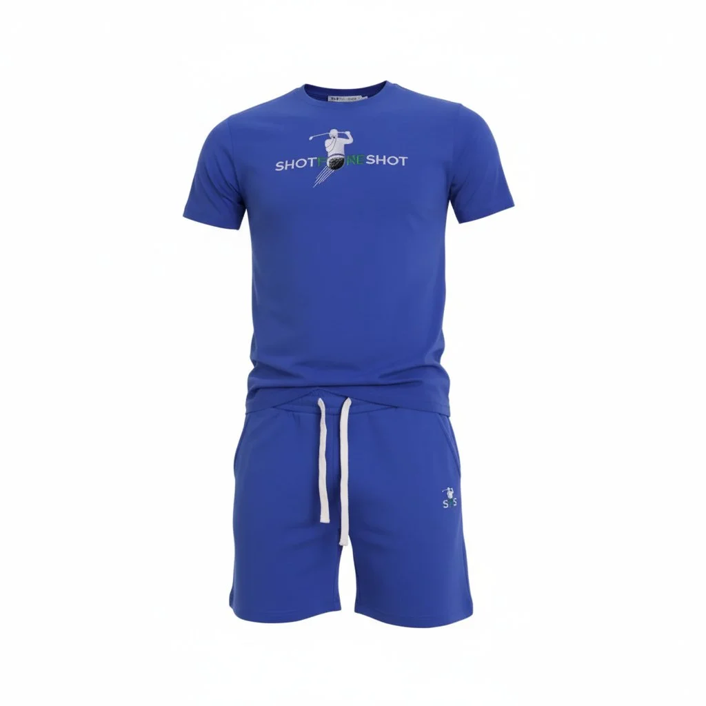 SHOT FORE SHOT MEN'S LEISURE SHORTS SET (Blue)