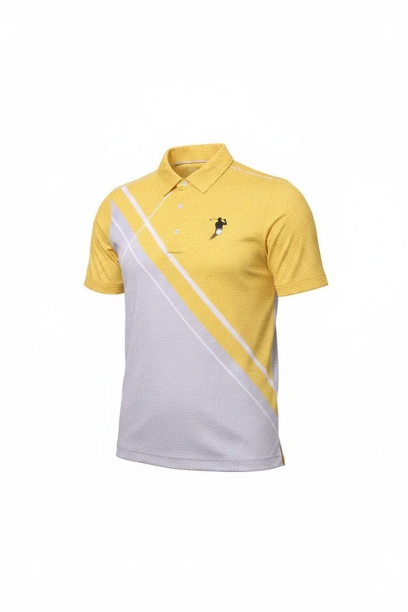 SFS TEE TIME POLO (Yellow & Gray)