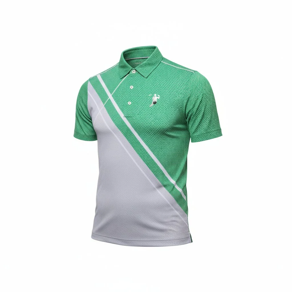 SFS TEE TIME POLO (Green & Gray)