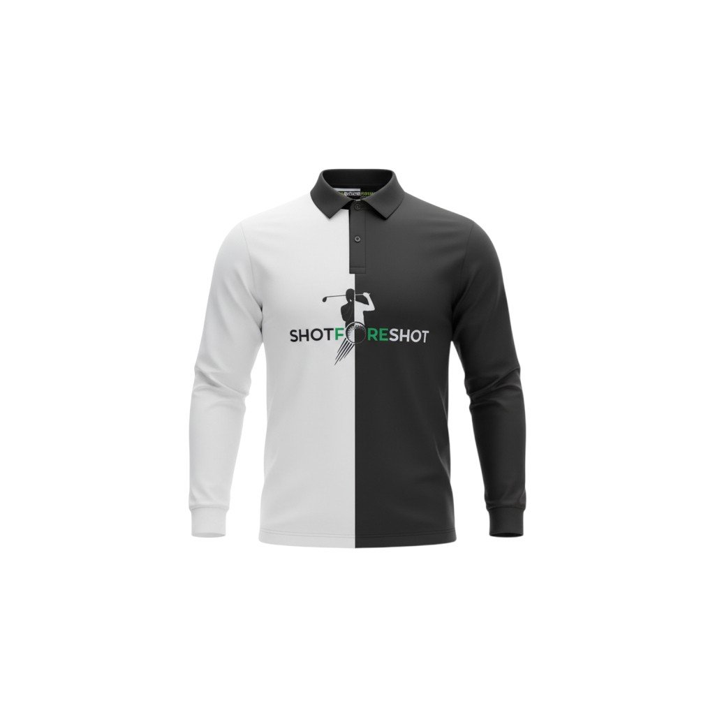 SHOT FORE SHOT YIN YANG LONG SLEEVE POLO