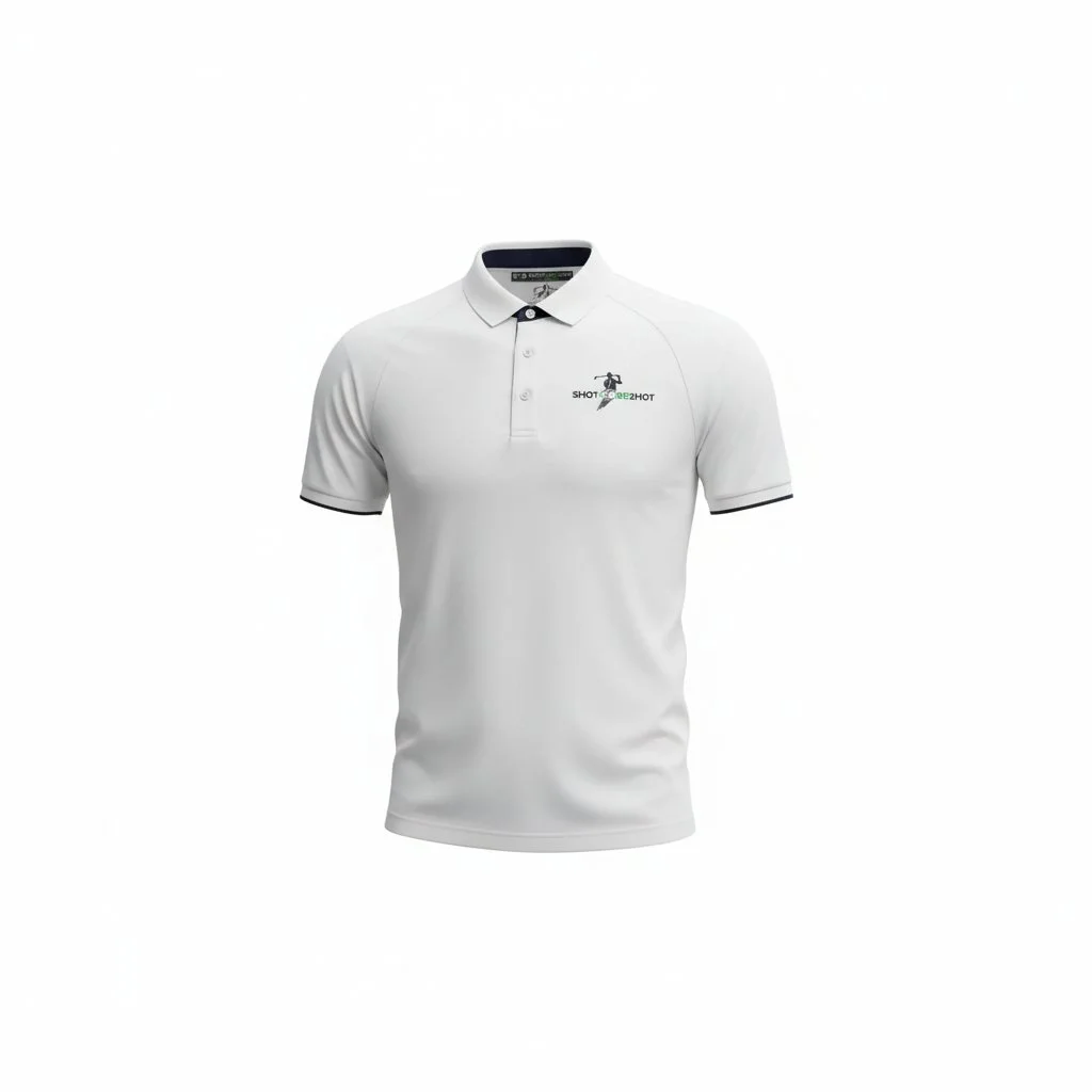 SHOT FORE SHOT TWO-TONED POLO (White W/ Blue)