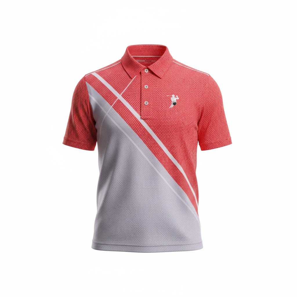 SFS TEE TIME POLO (Red & Gray)