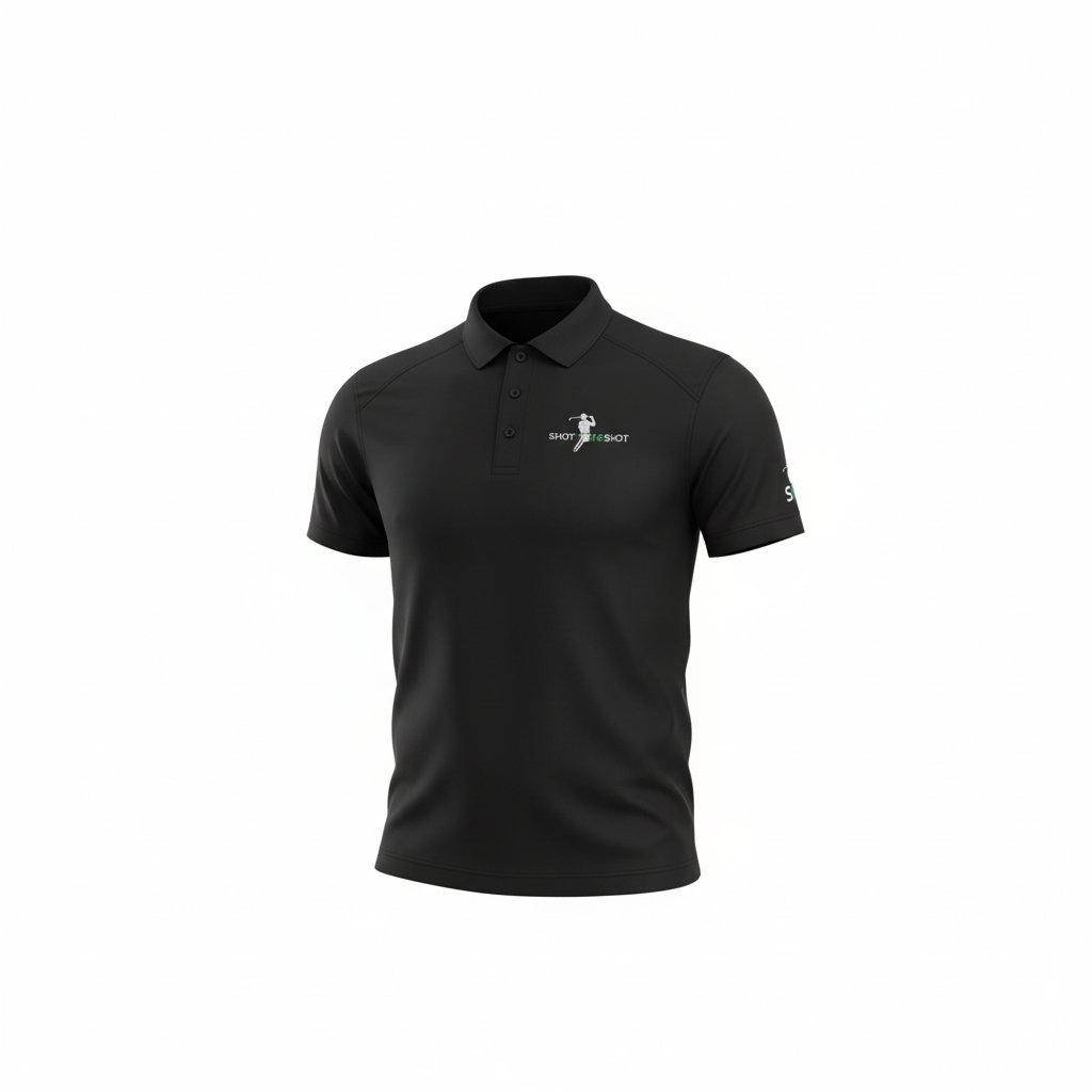 SHOT FORE SHOT C2 SPORT ESSENTIAL GOLF POLO (Black)