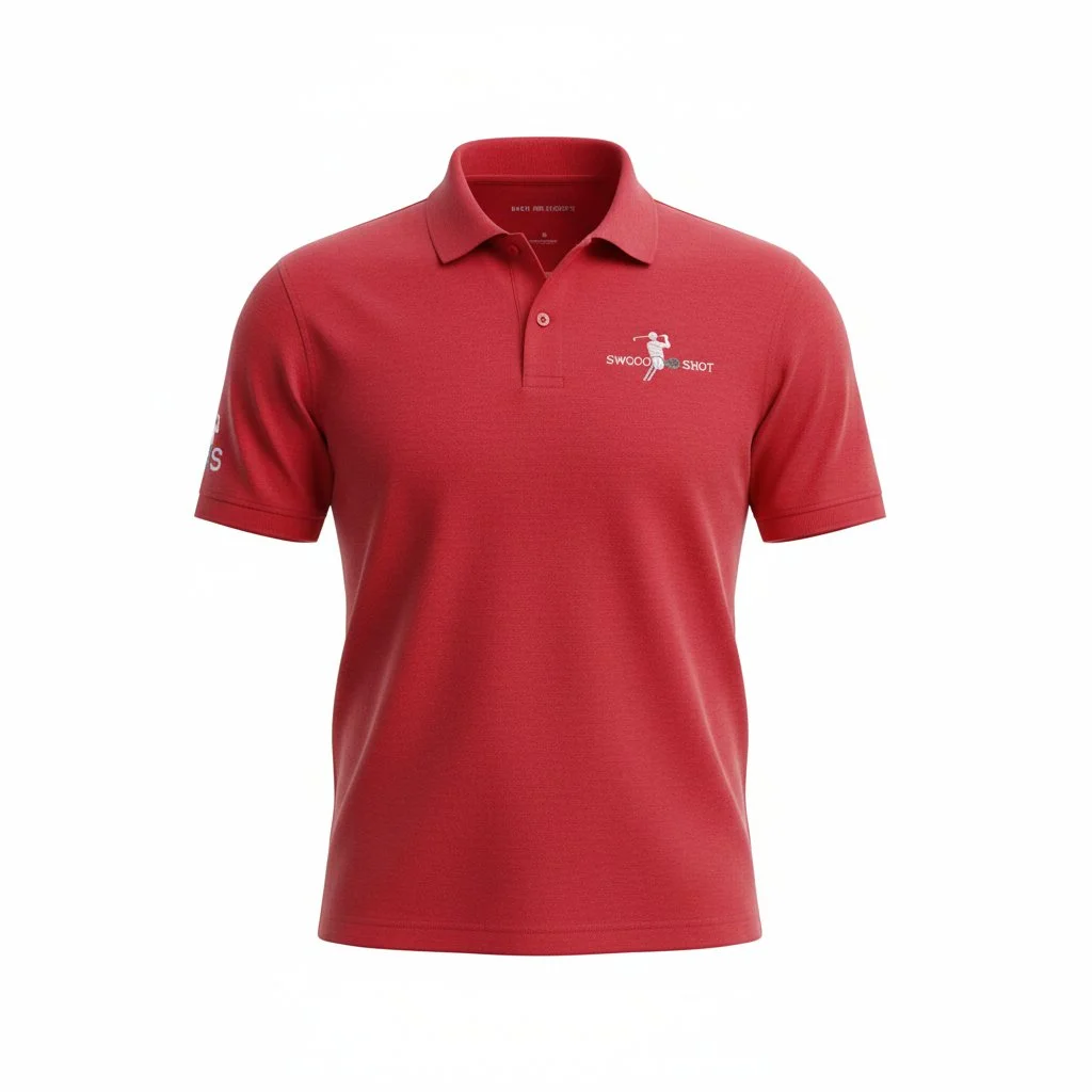 SHOT FORE SHOT ESSENTIAL GOLF POLO (Red)