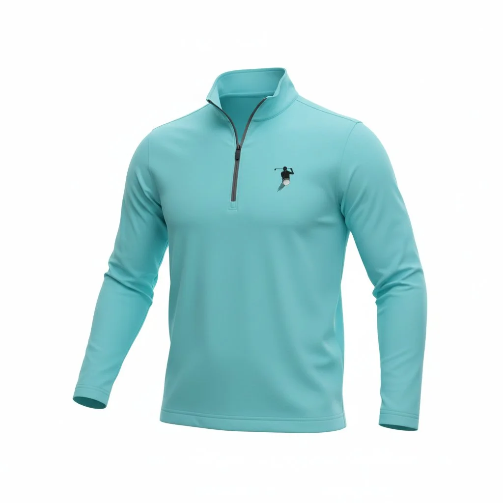 SFS LONG SLEEVE QUARTER ZIP (Aqua Blue)