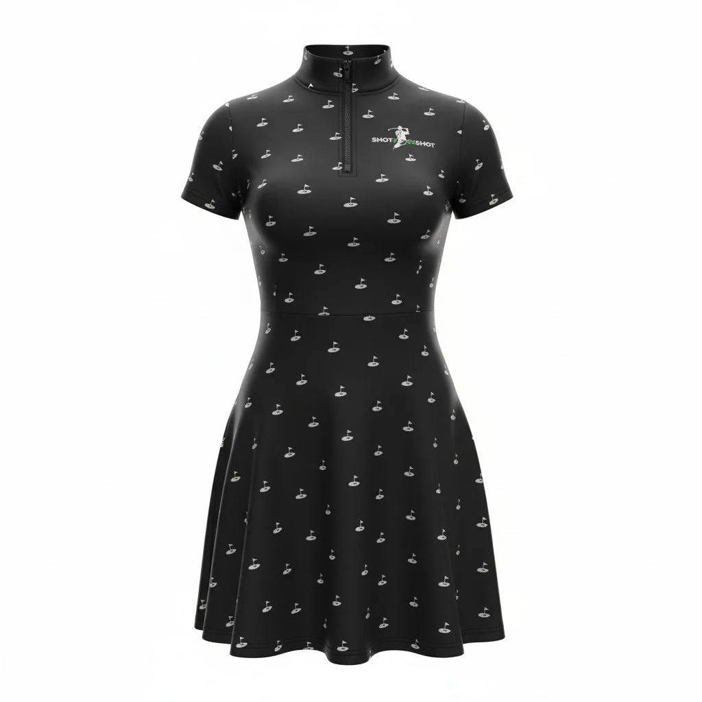 THE SHOT FORE SHOT PREMIUM GOLF DRESS (Black)