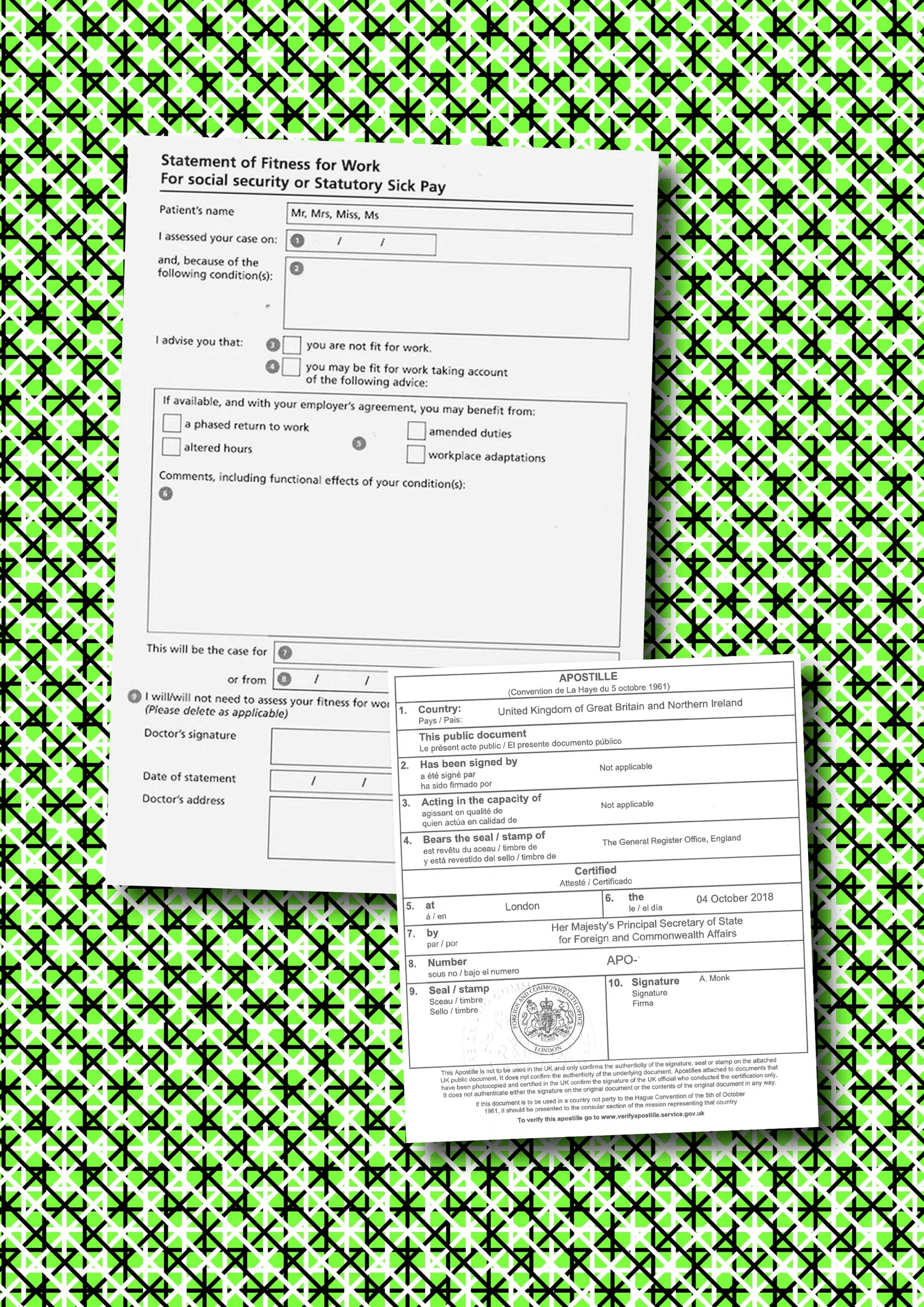 Stamped Rta Example Court Order/Document Apostille (Court Stamped in ink or Solicitor ...