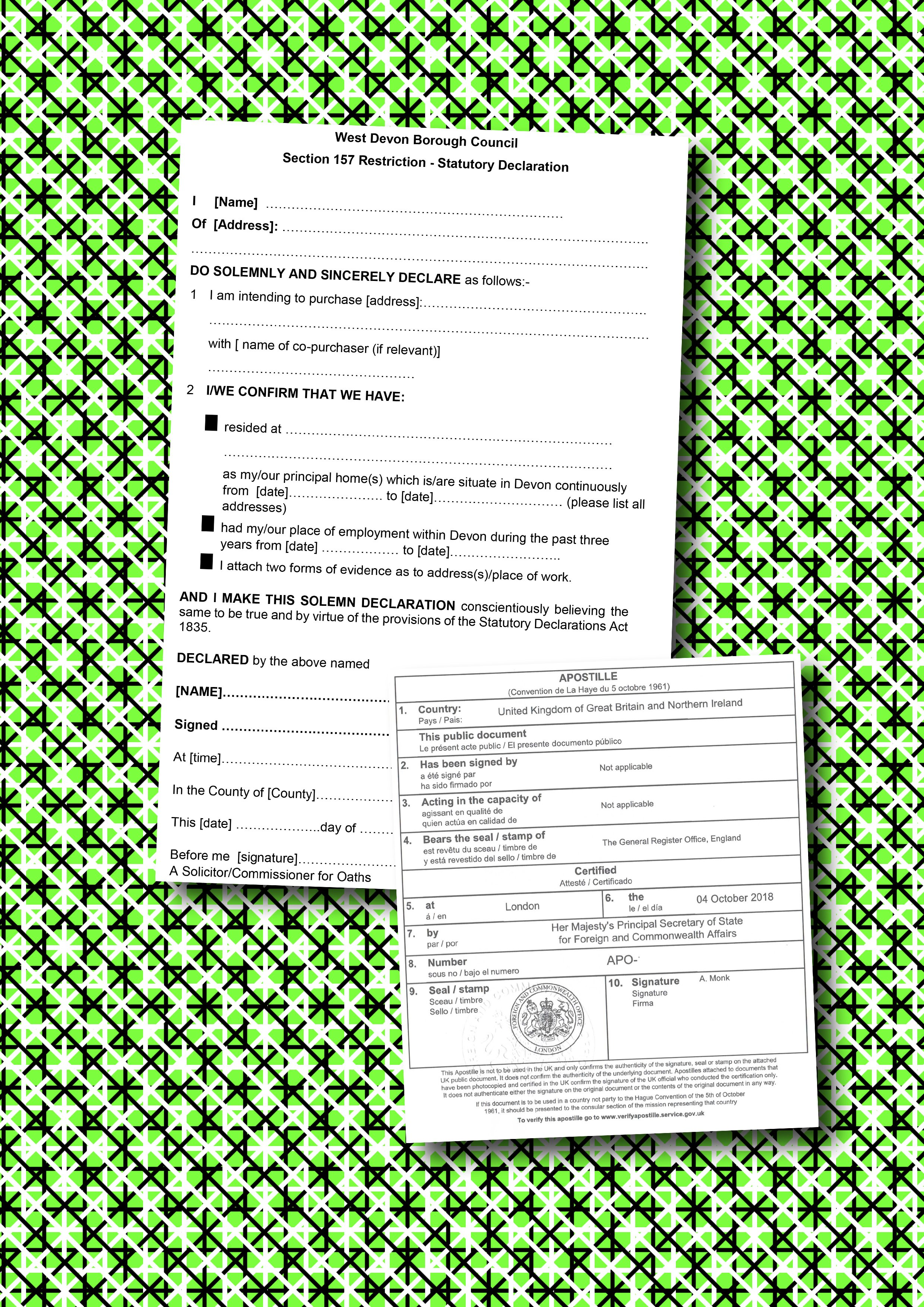 Statutory Declaration Apostille (Photocopy, printout or PDF) — The ...