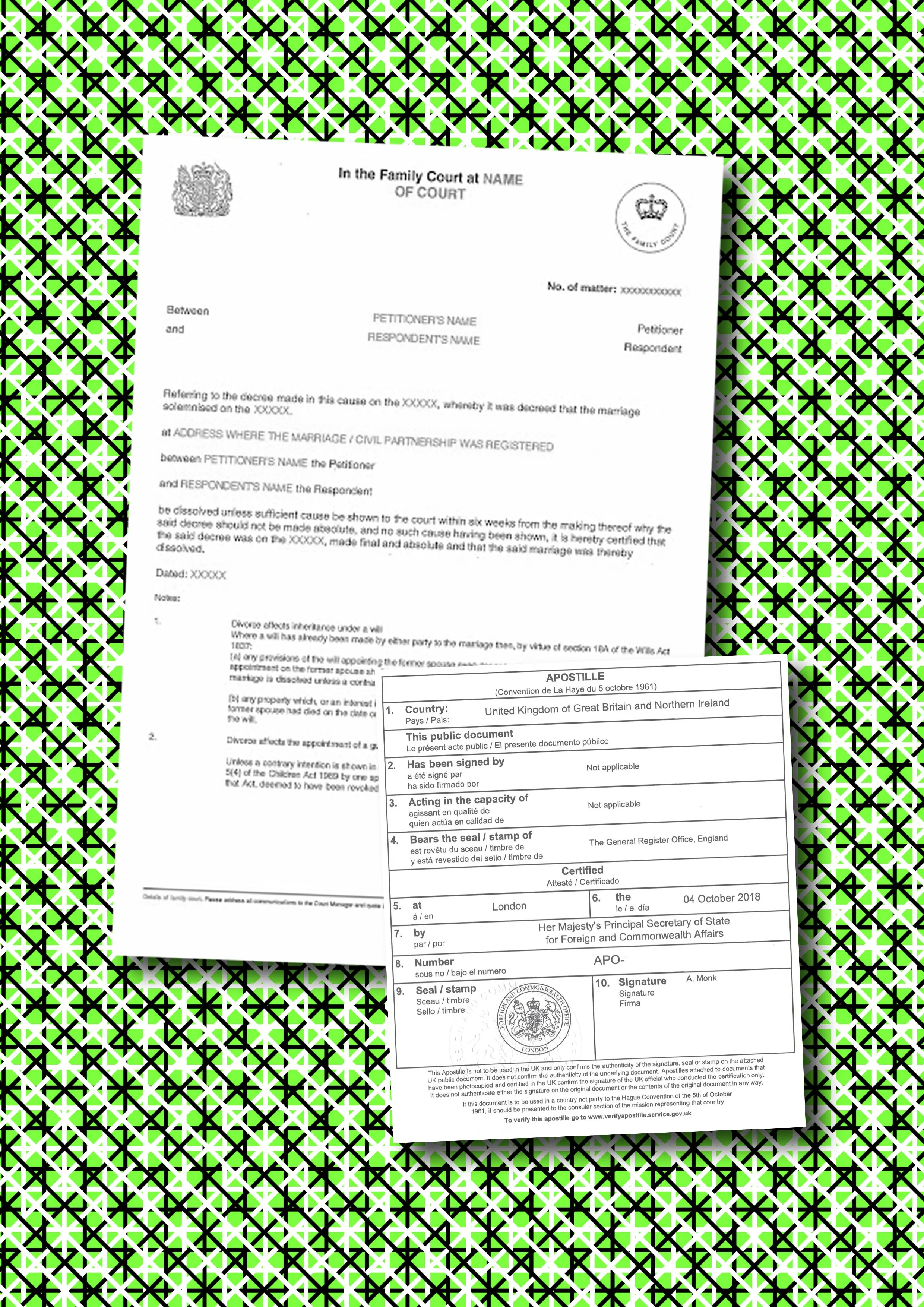 Decree Nisi and UK FCDO Apostille