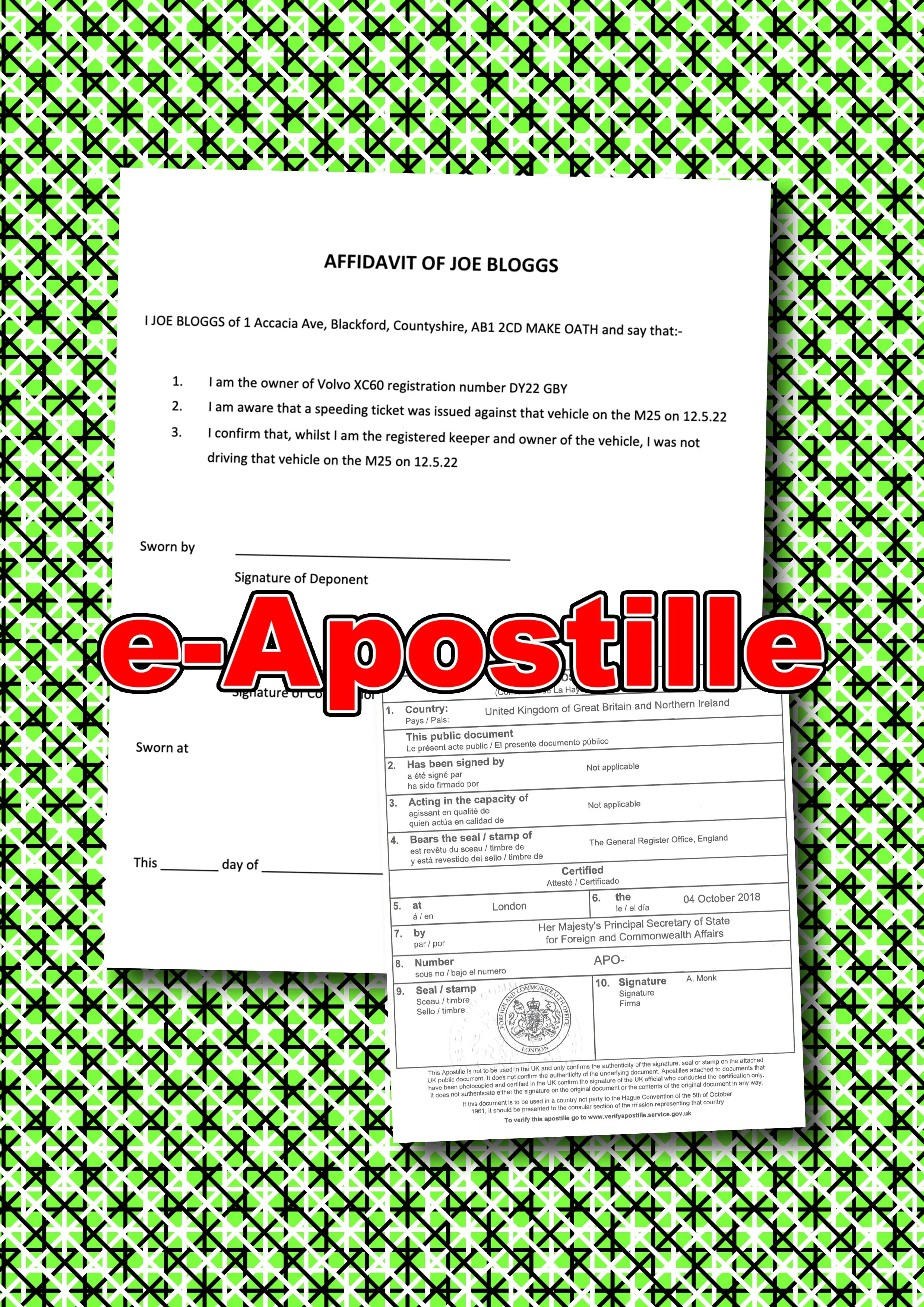 Affidavit e-Apostille