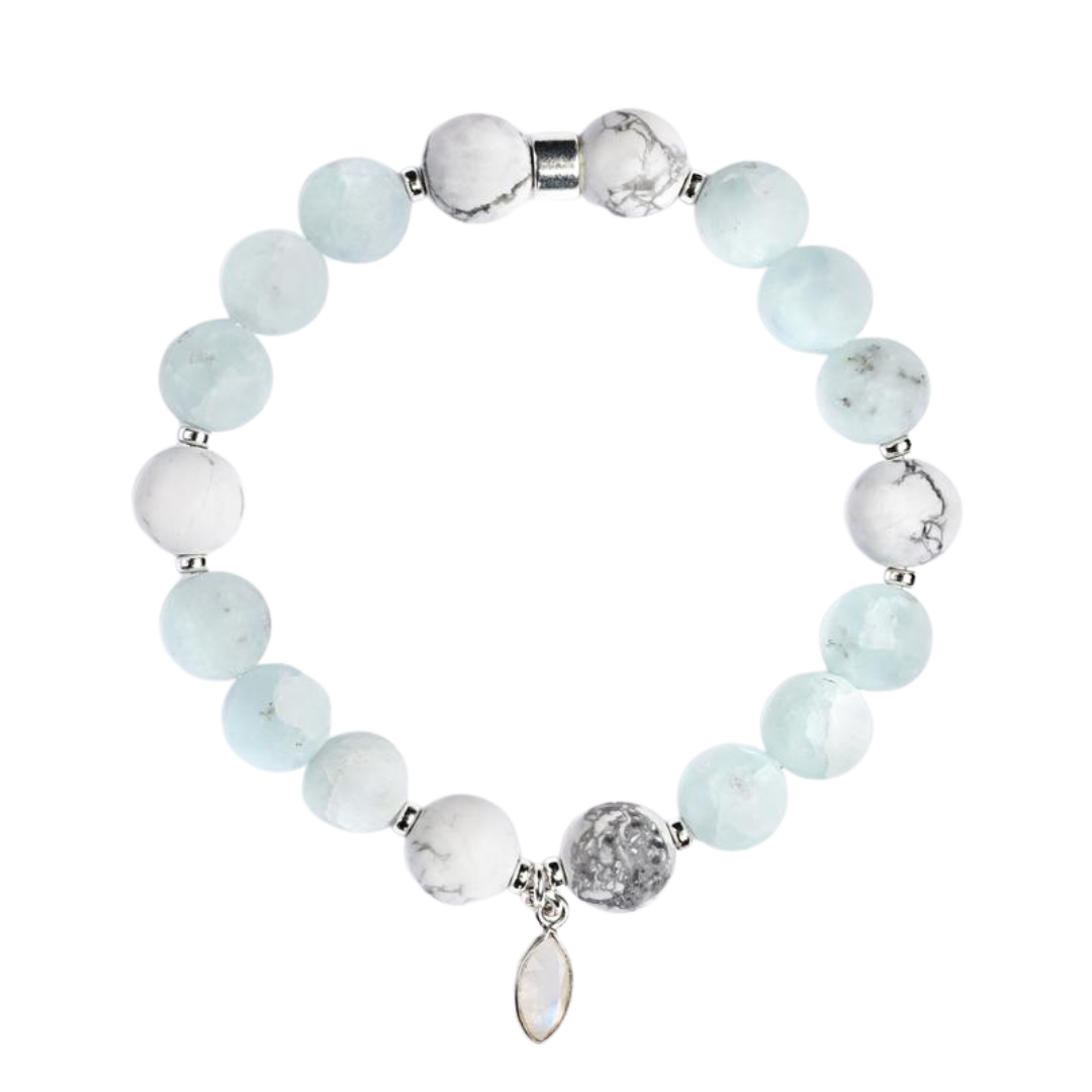 Calm Bracelet | Amazonite, White Turquoise & Moonstone