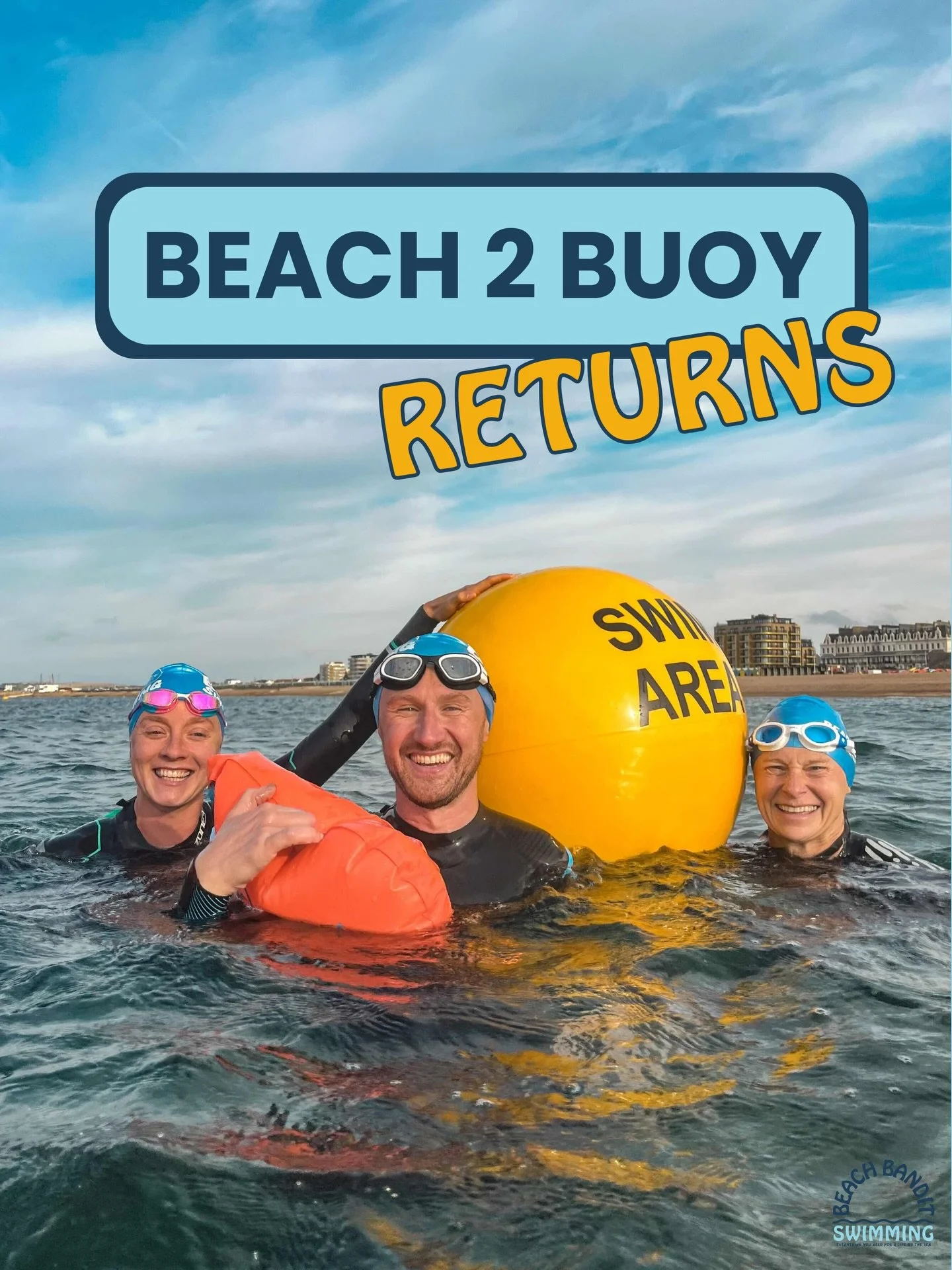 Swipe for more info 👉🏻
Head to our bio to book ✨

This years the year 🟡💦

#BeachBanditSwimming #Beach2Buoy #BrightonSeaSwimming #BrightonAndHove #SeaSwimmingBrighton