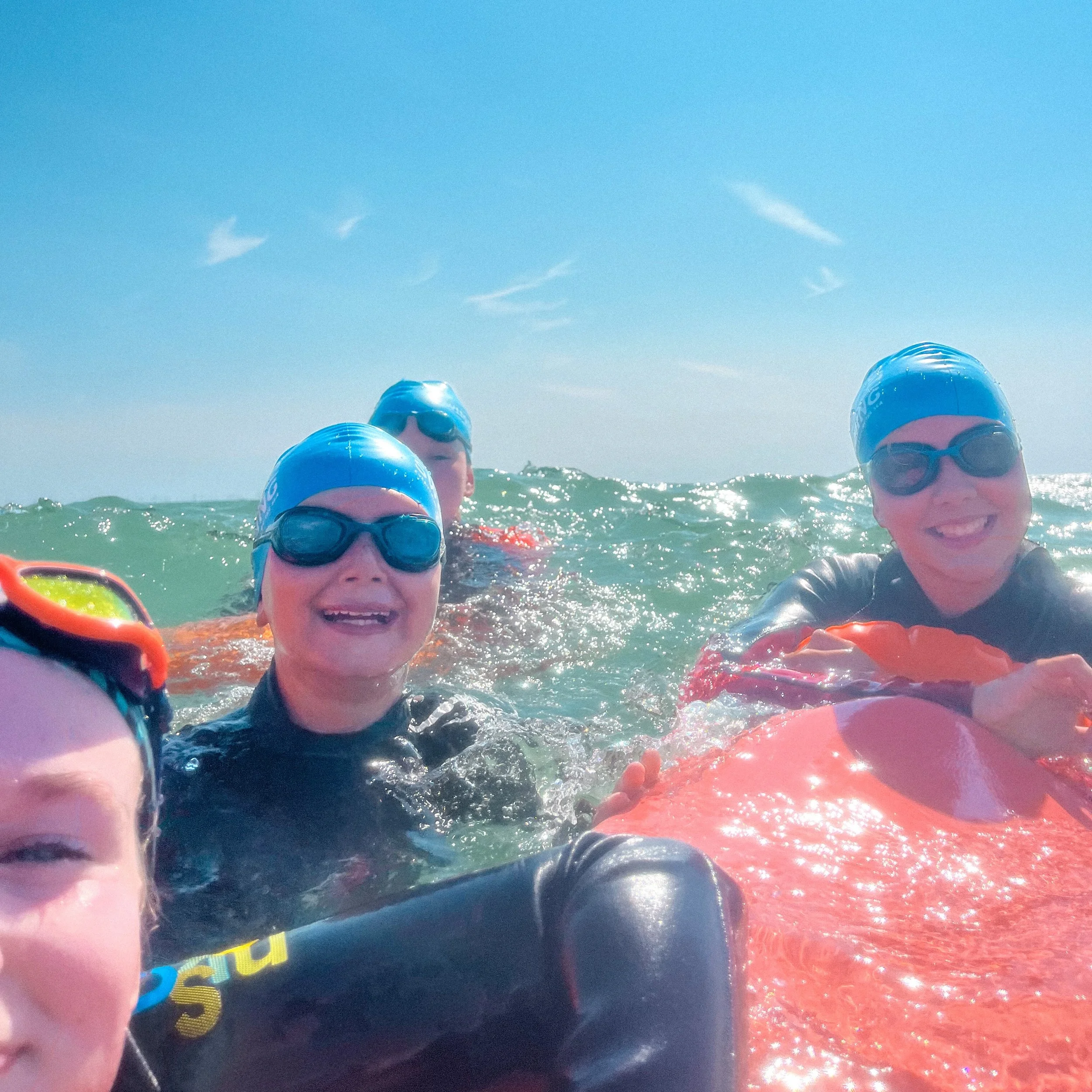 As said by one of our swimmers yesterday as the last session ended: &lsquo;well that was rewarding&rsquo;.

From waves on day one, calmer seas and first time buoy swims throughout the week, to finishing with a very fun bouncy day yesterday, what a jo