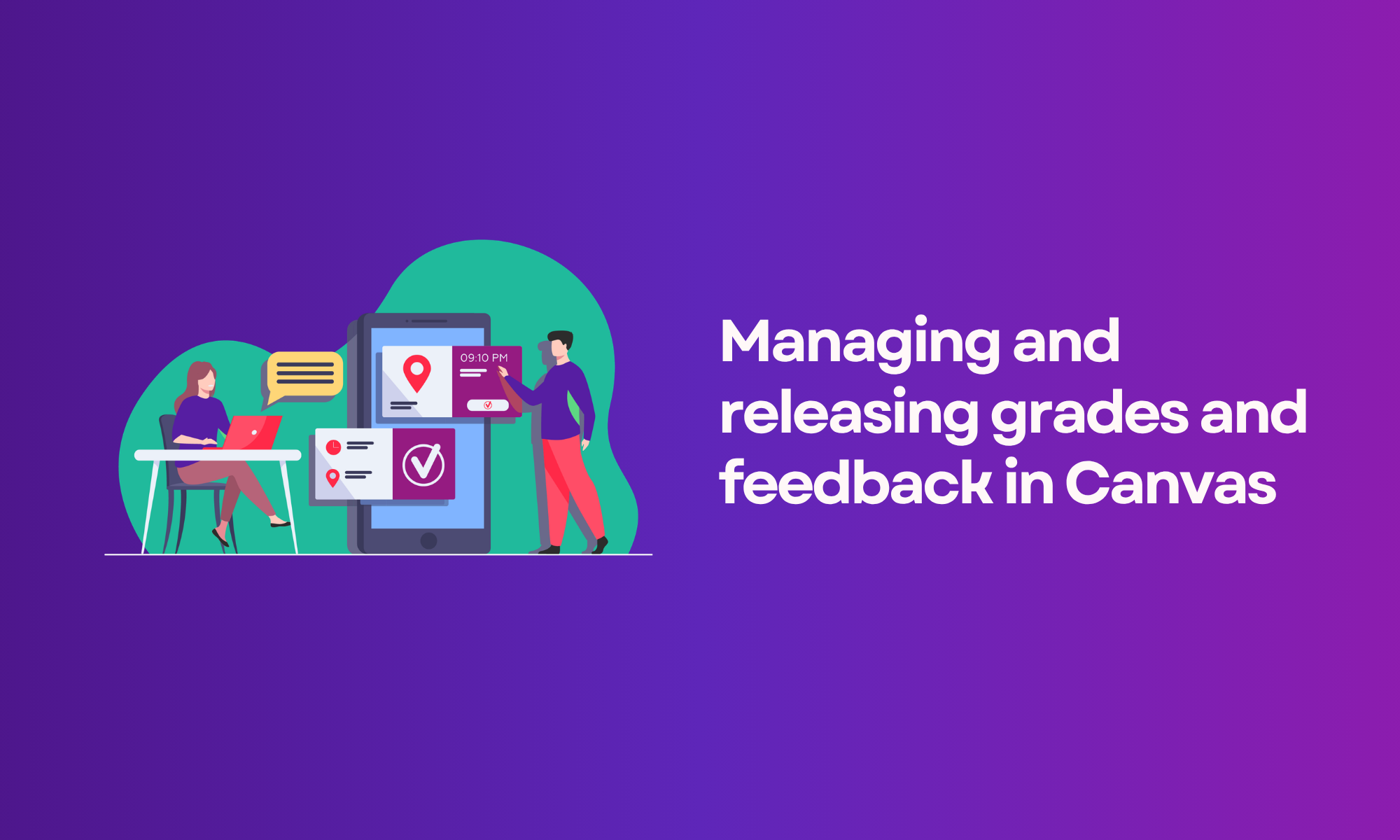 Managing and releasing grades and feedback in Canvas