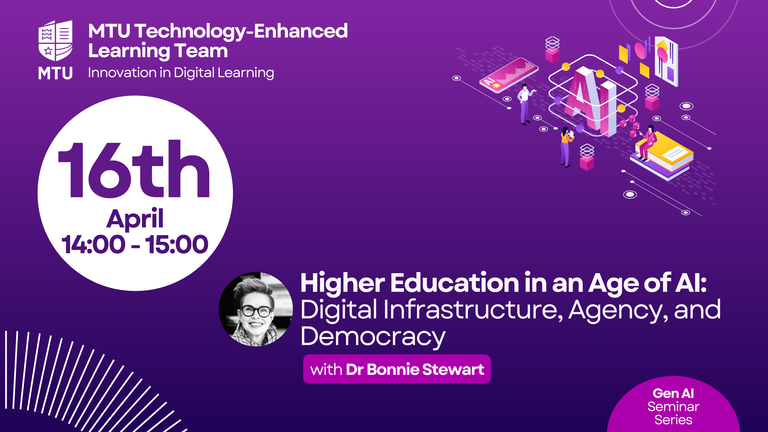 GenAi Seminar Series: Dr Bonnie Stewart