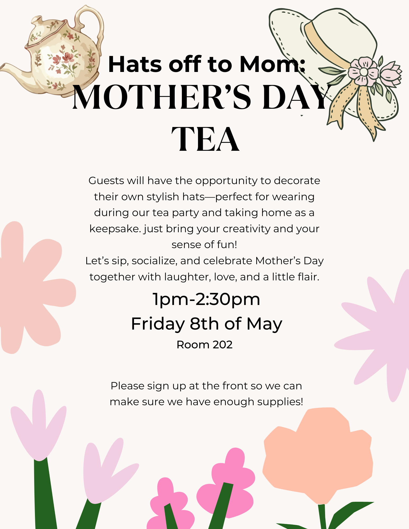Hats off to Mom: Mother's Day Tea