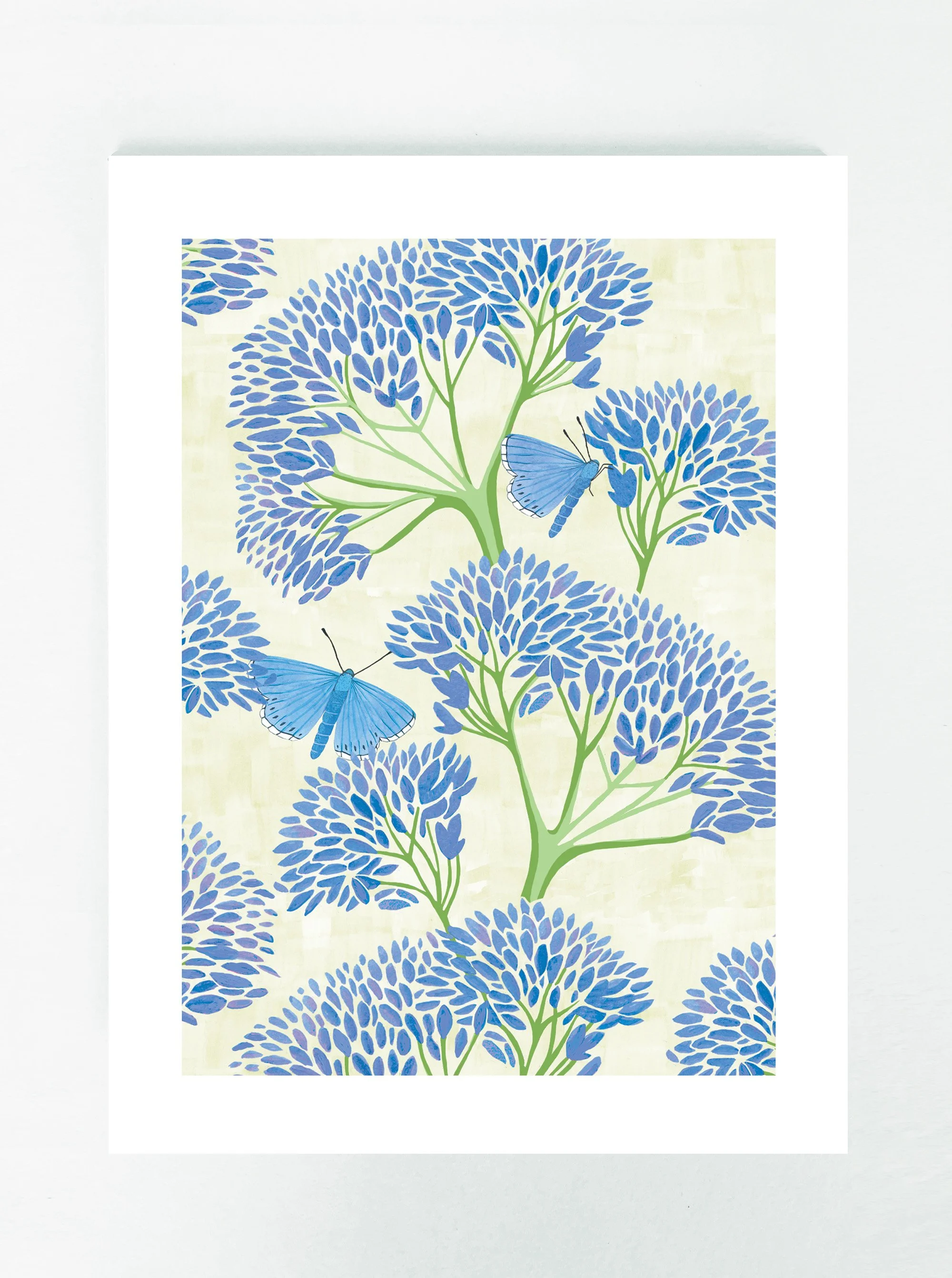Blue Blossoms Greeting Card