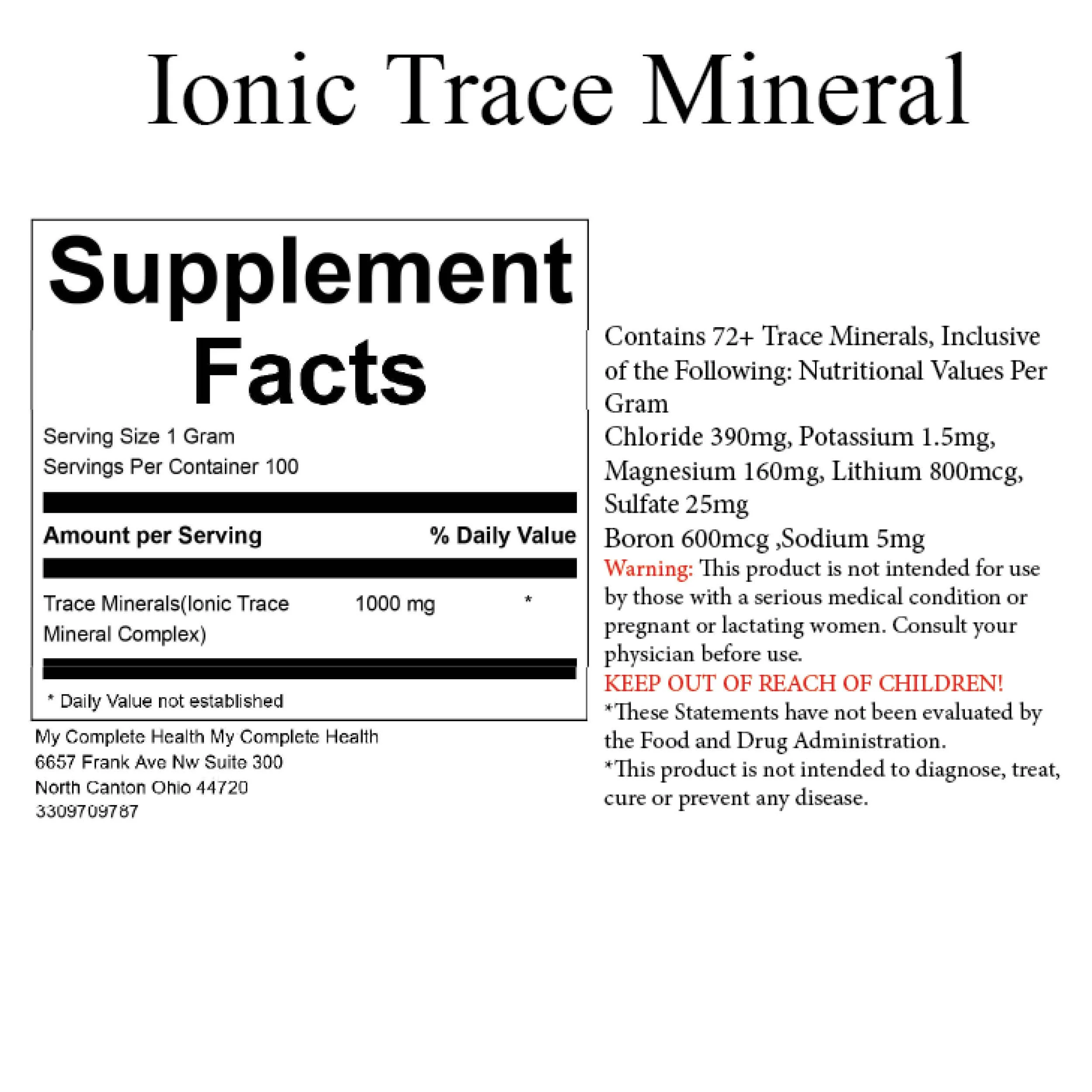 Ionic Magnesium — My Complete Health ND