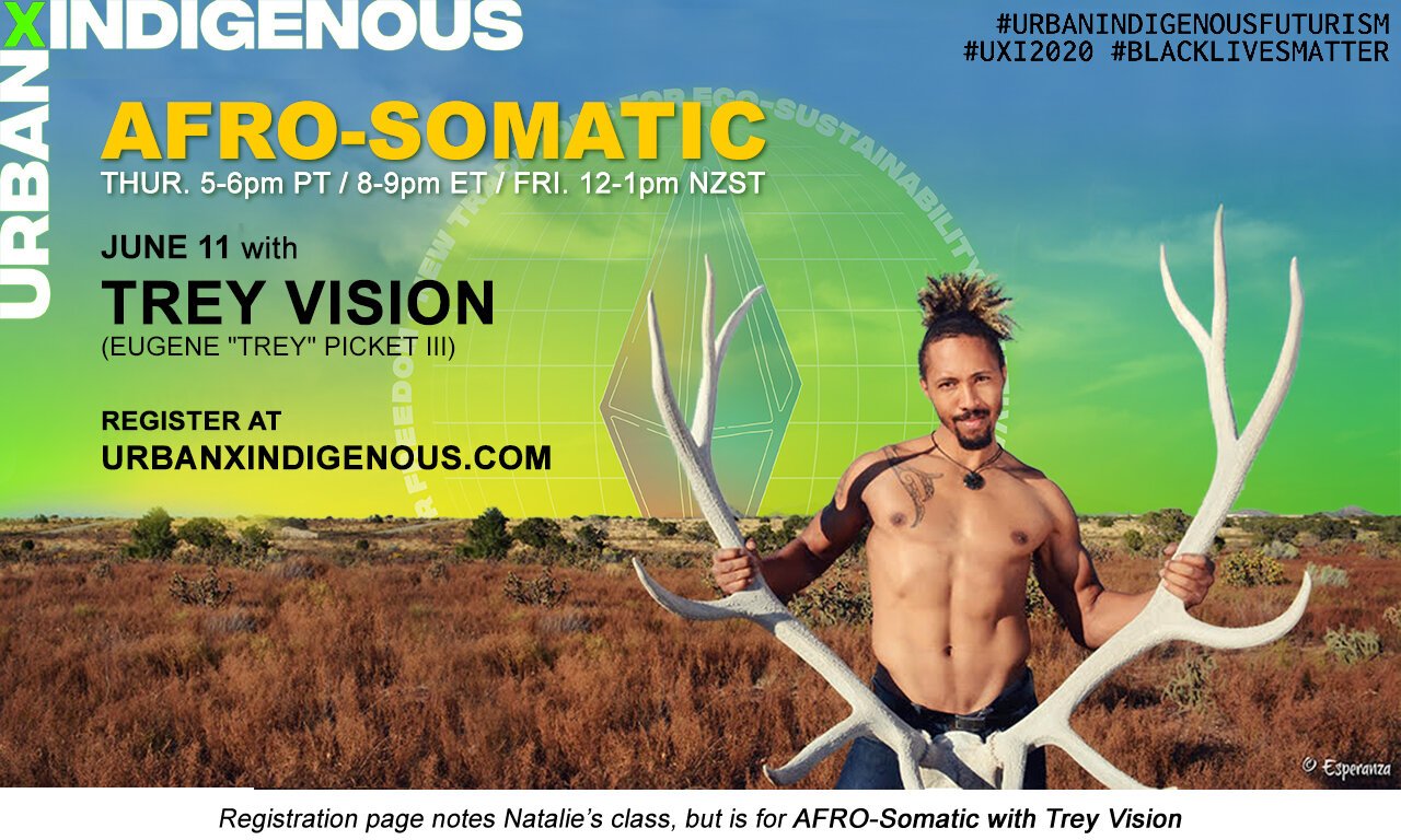 Cyberspace Performance, Afro-Somatic with Trey Vision at UxI Festival &amp; Artist of the Week Justin Giehm