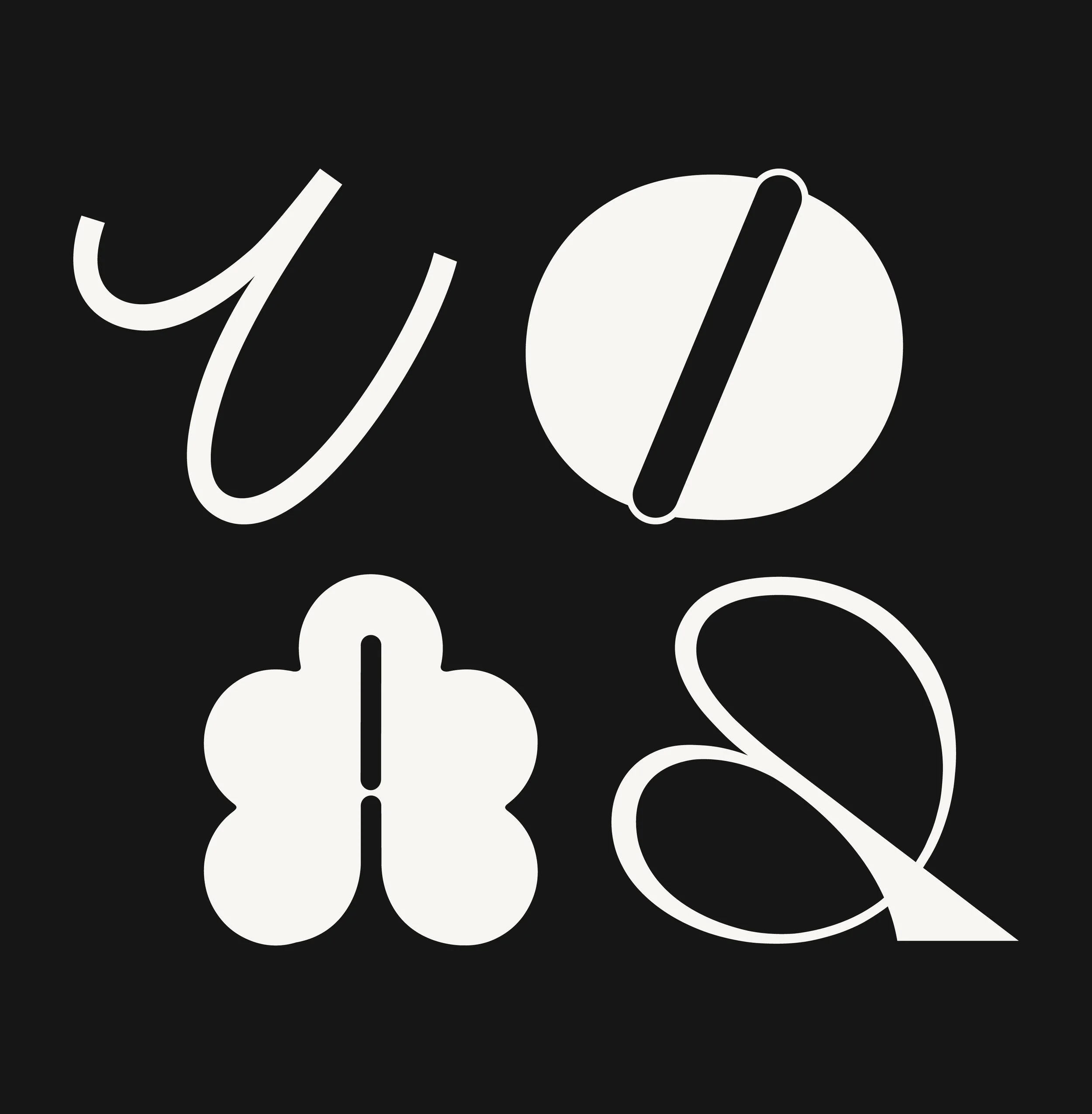 typeface black and white