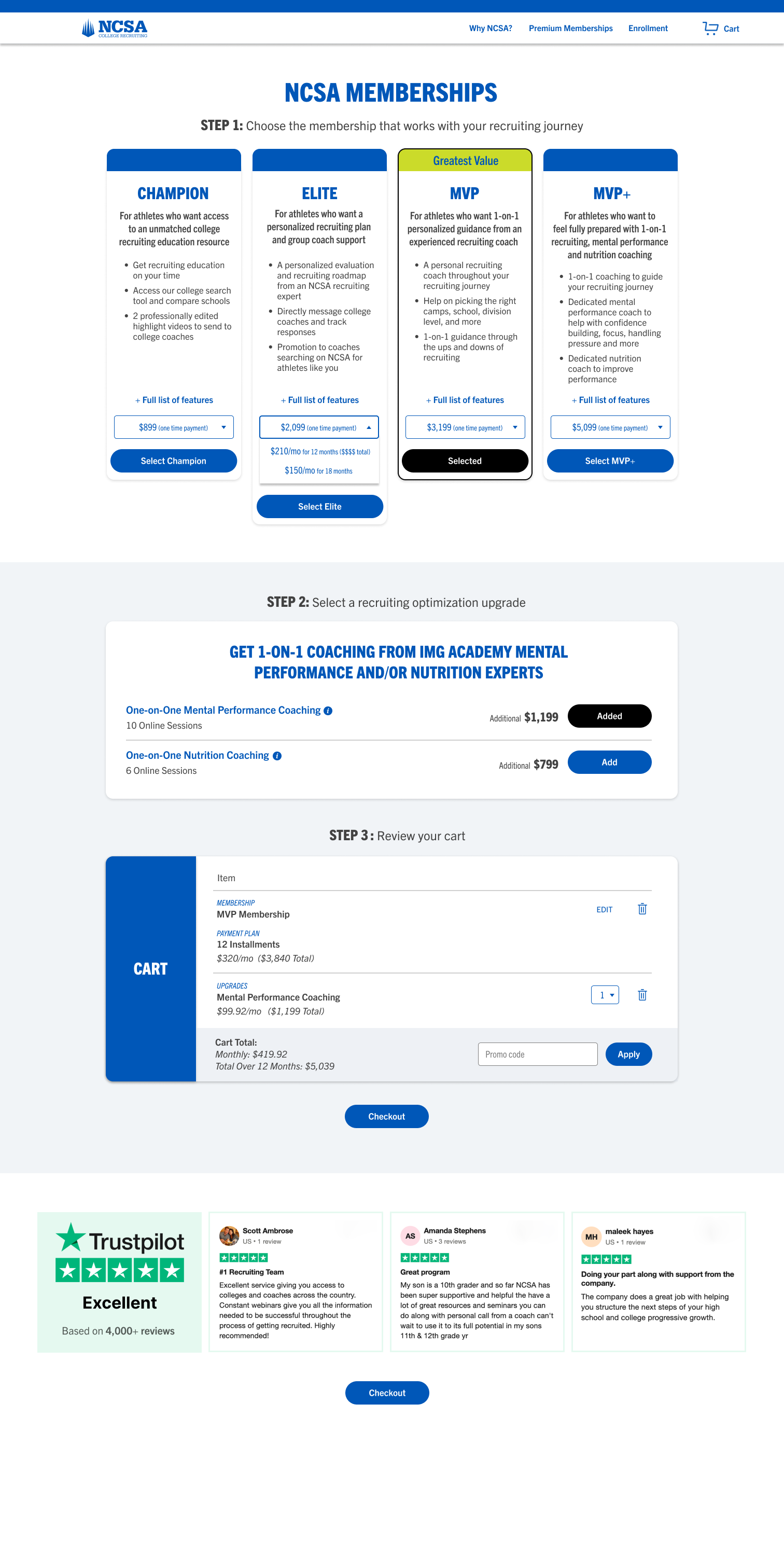 NCSA Membership Table Redesign Project