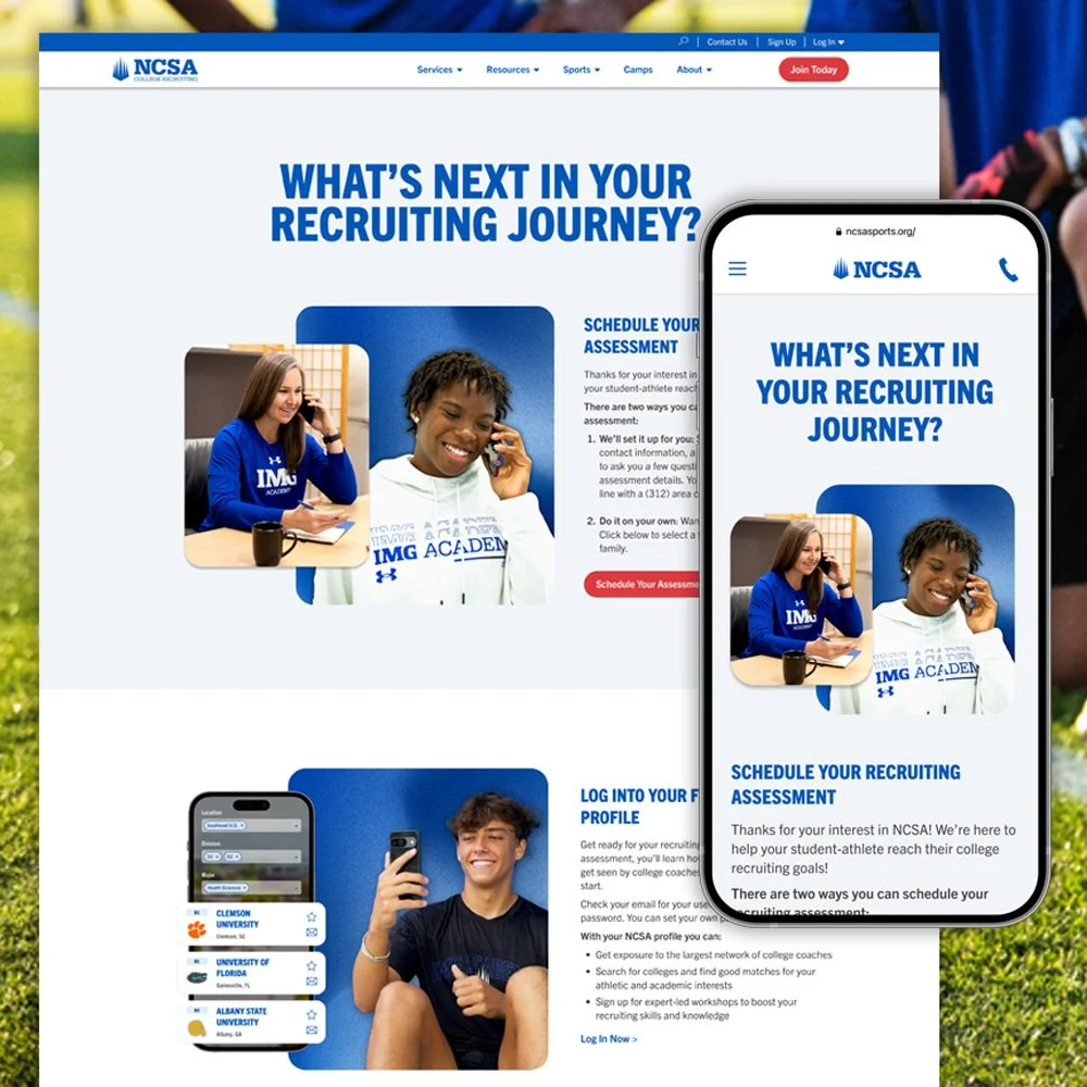 This is a post sales lead landing page that helps our sales team convert by scheduling a call. The page takes the user, step by step through what to expect on the call and why a membership would benefit them.