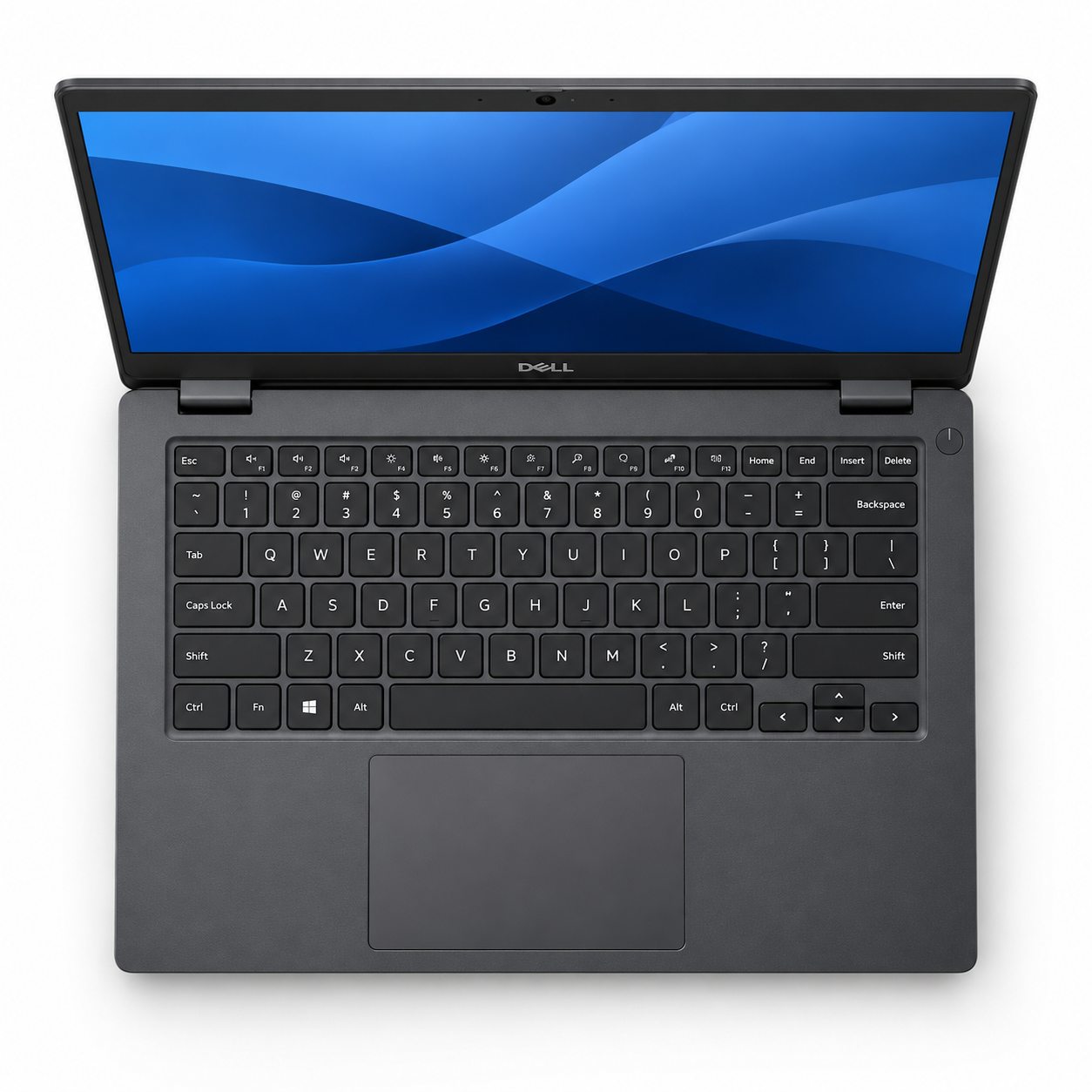 Overhead dark charcoal business laptop-1.png