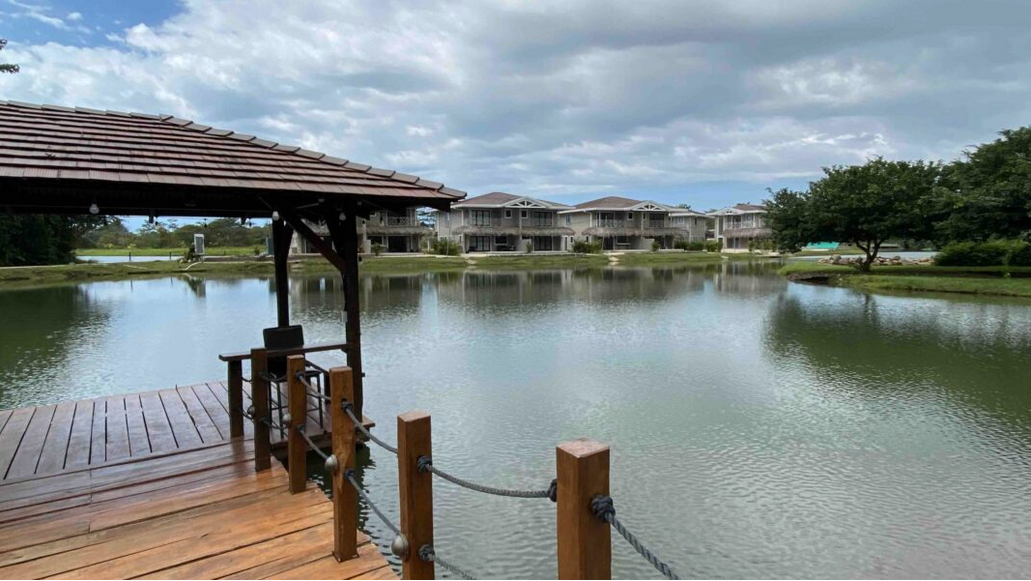 dock overlooking waterfront property at Mistico