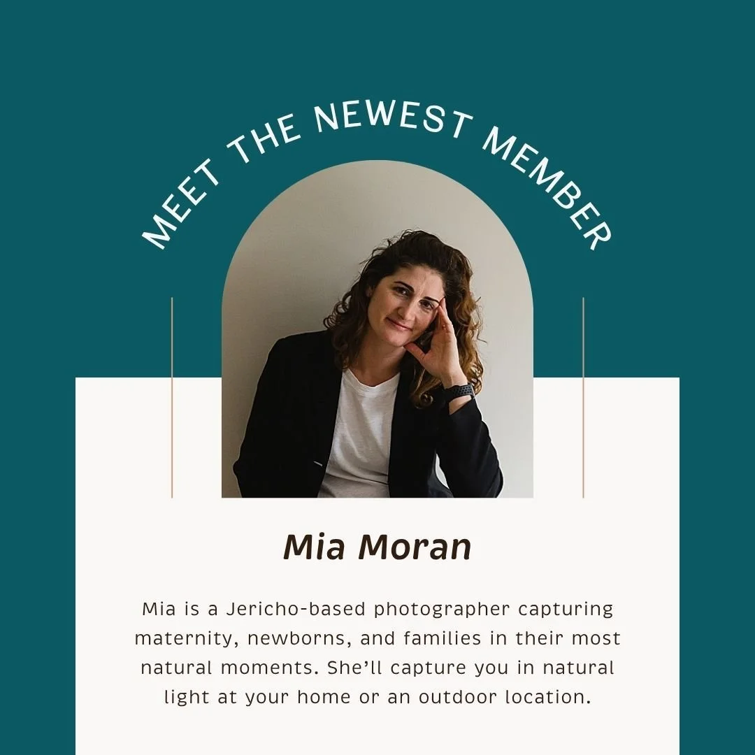 📸 Welcome, Mia! 📸

We&rsquo;re so excited to welcome Mia, a Jericho-based photographer, to the Vermont Birth Network community! ✨

Mia specializes in capturing maternity, newborn, and family moments in their most natural, heartfelt form. Her sessio