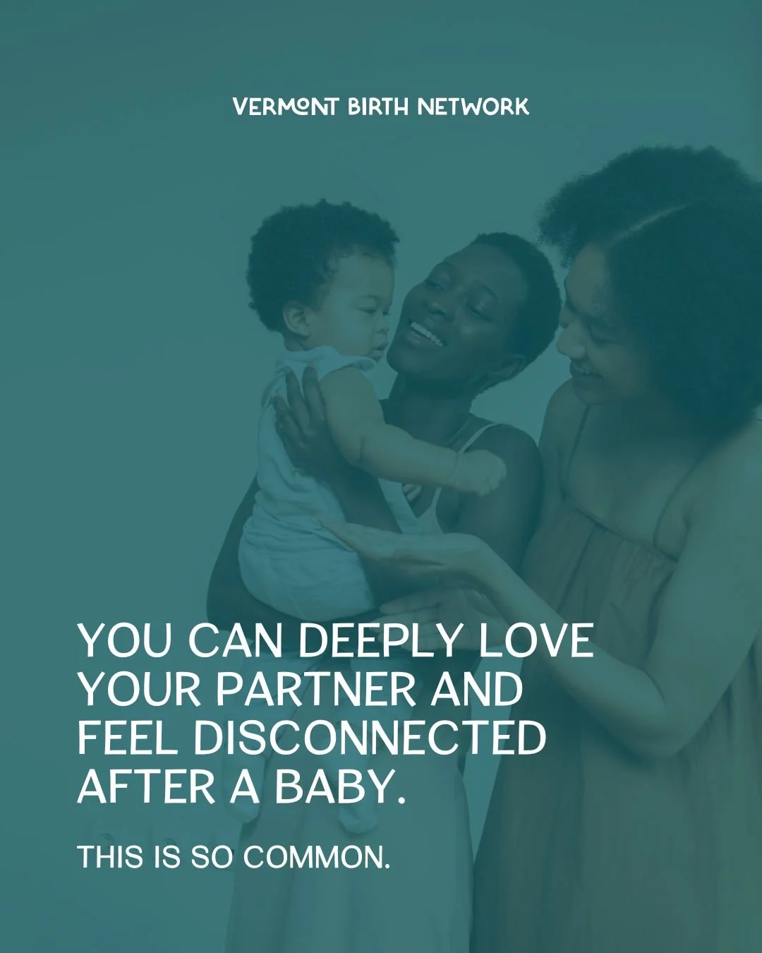 You can both love your partner and feel disconnected after a baby. In fact, it's super  common!

Pregnancy, postpartum, and early parenthood change everything: sleep, roles, bodies, time, and the mental load of caring for another human. Even strong, 