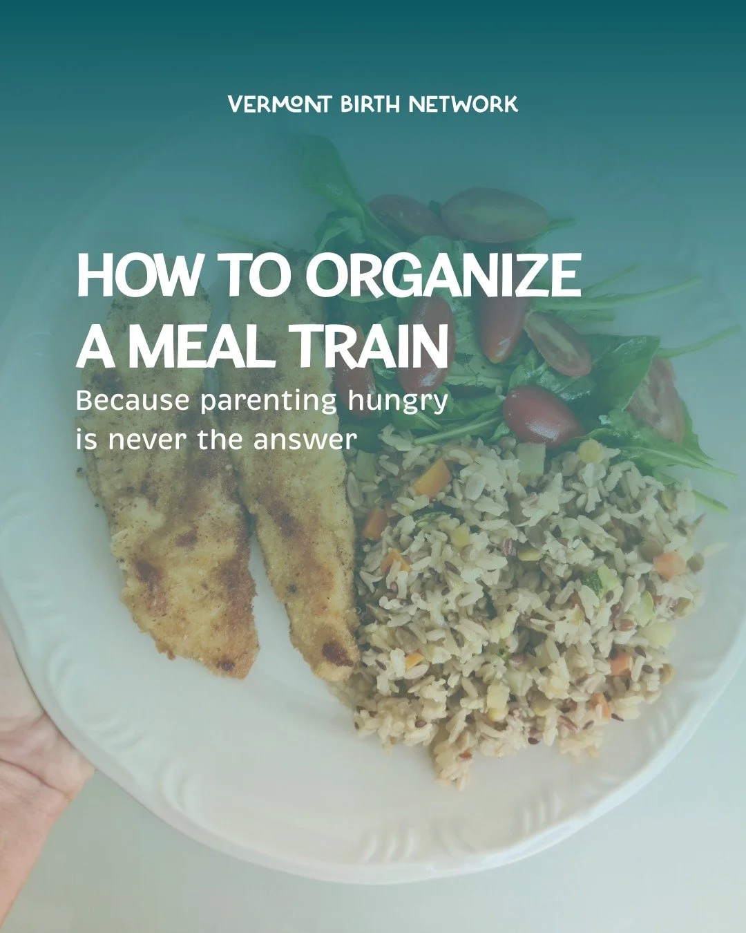 Postpartum is not the time to be self-sufficient; it&rsquo;s the time to be fed.

If your friend is expecting, a meal train is a HUGE, tangible way to support them through this transition. 🍽

And if you&rsquo;re expecting, you&rsquo;re allowed (and 