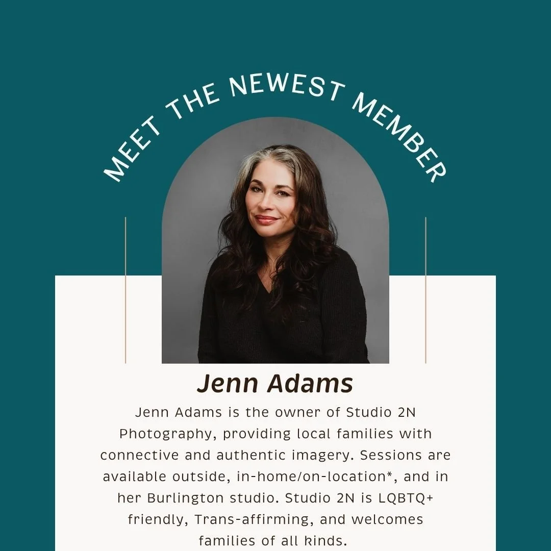 🌸 Welcome to the Vermont Birth Network, Jenn Adams! 🌸

We&rsquo;re delighted to welcome Jenn Adams to the Vermont Birth Network! 
Since 2018, Jenn is the founder of Studio 2N Photography and has been providing local families with connective and aut