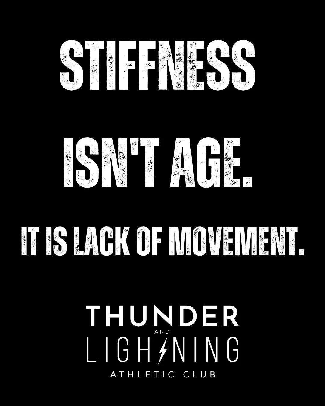 We hear this one regularly at the gym. A member rubs their shoulder and sighs, "I must be getting old." 🧓👴

It is the universal excuse for stiffness. But what if we told you the calendar isn't the problem?

The reason you feel stiff isn't