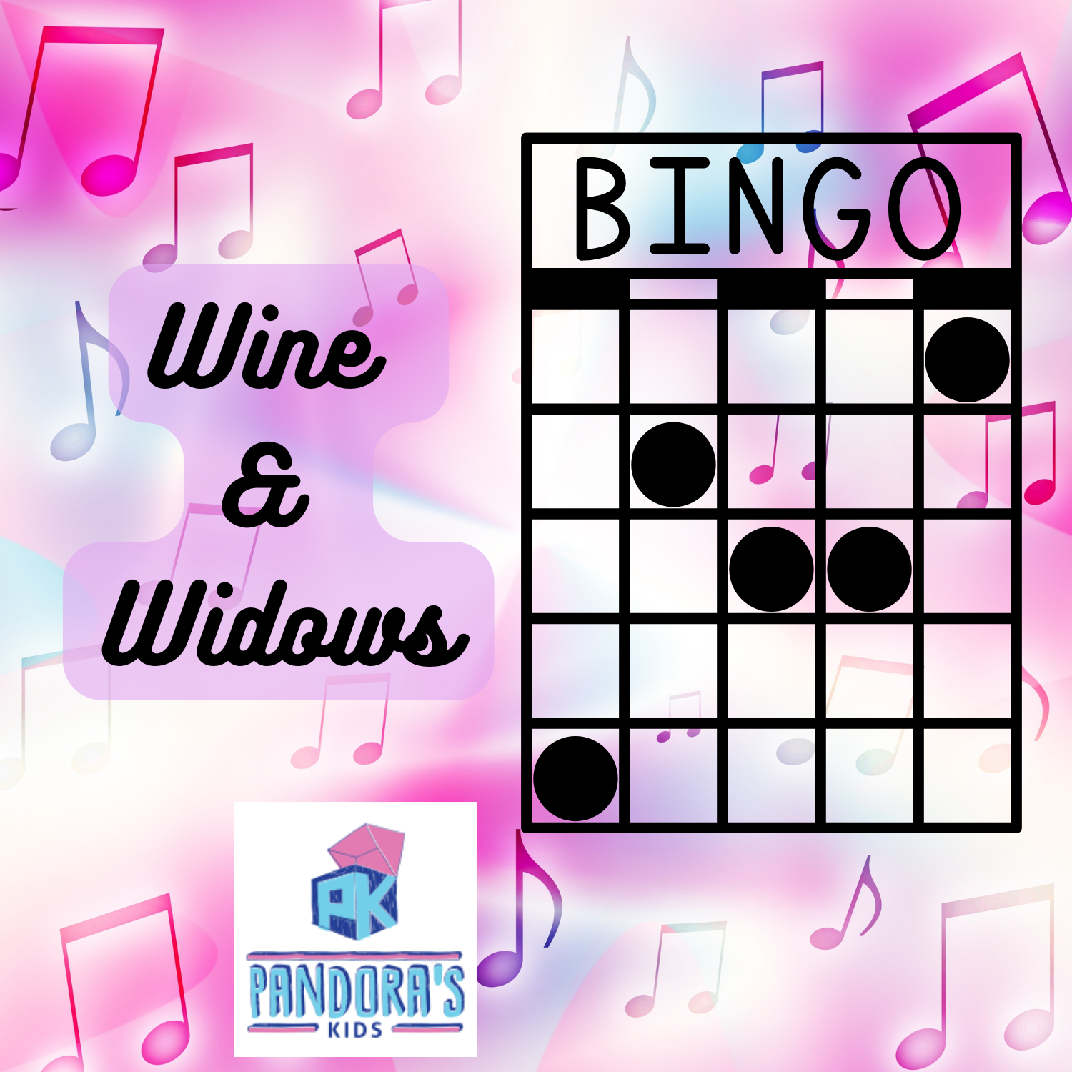 Wine &amp; Widow(er)s - Music Bingo