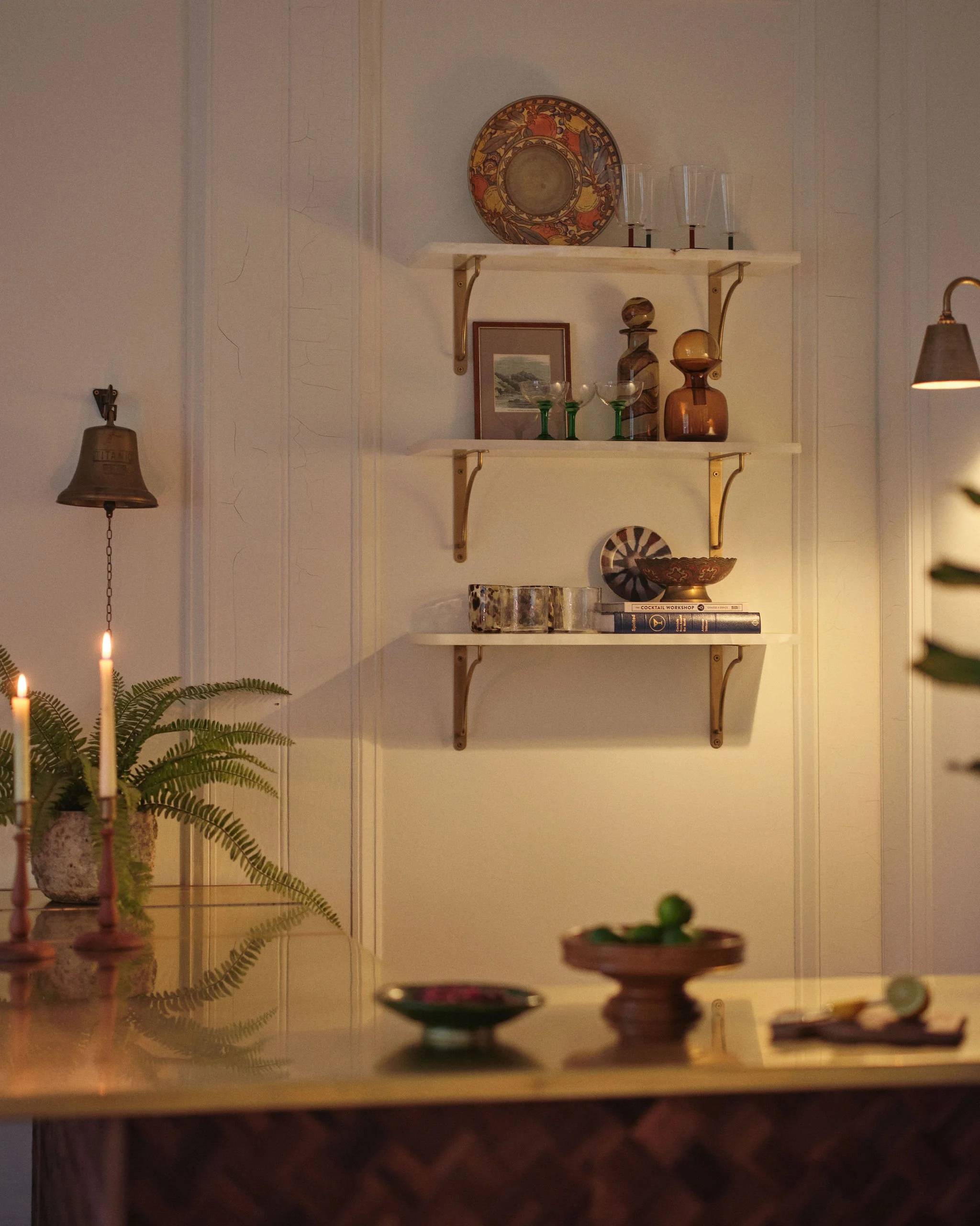 Sophisticated bar design created by Thirty Stories, perfect for entertainment and living, within a full interior renovation in South west of England.