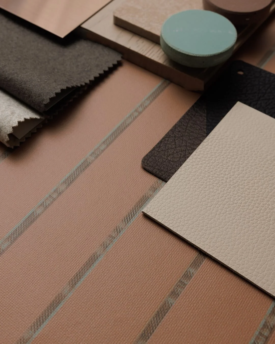 From our newly released fall collection Offset Coordinates, here&rsquo;s our STRIPE wallcoverings in Rust, Sage, Burgundy, and Oat. 

#stripedwallpaper #commercialinteriors