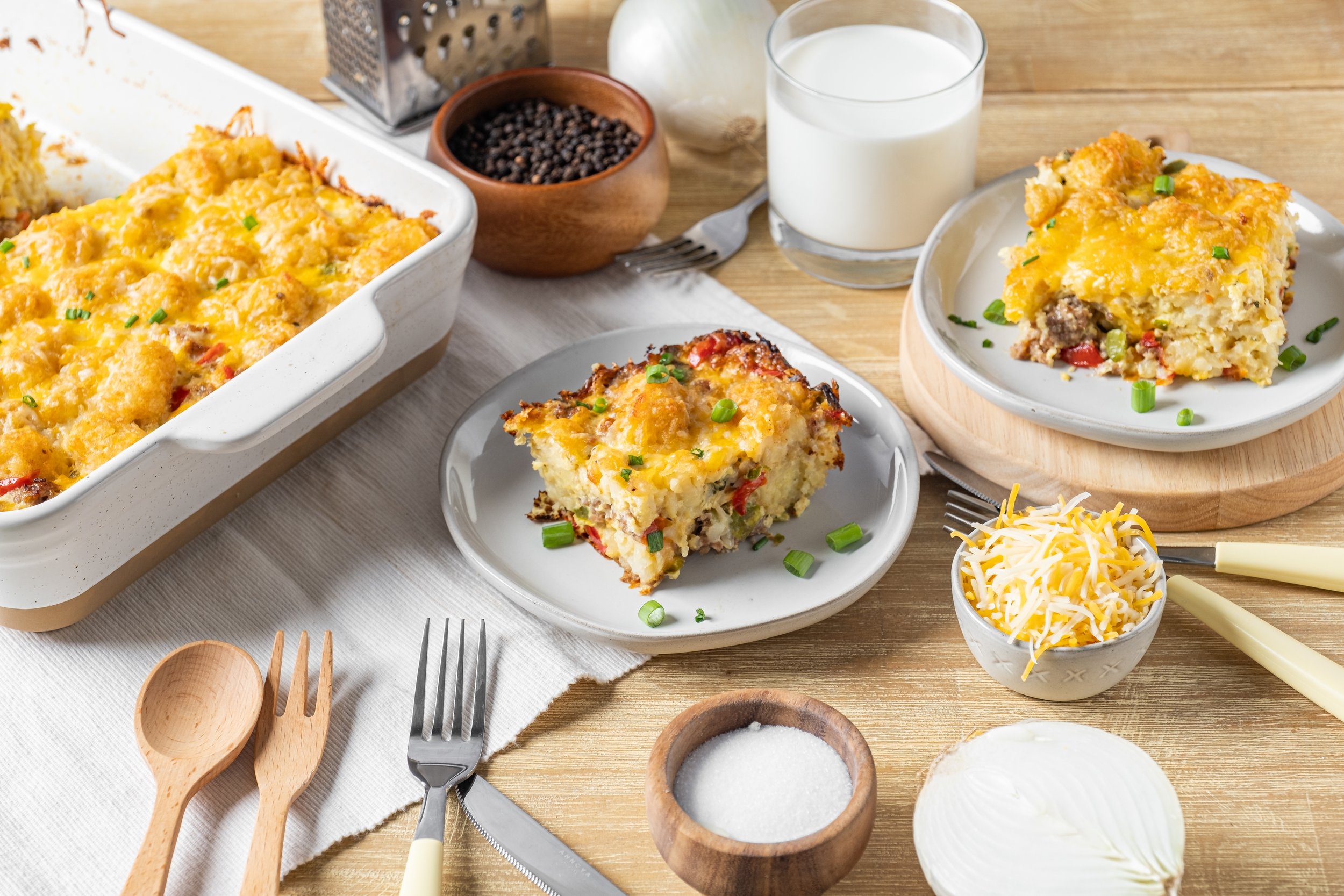 Overnight Portuguese Egg Brunch Casserole