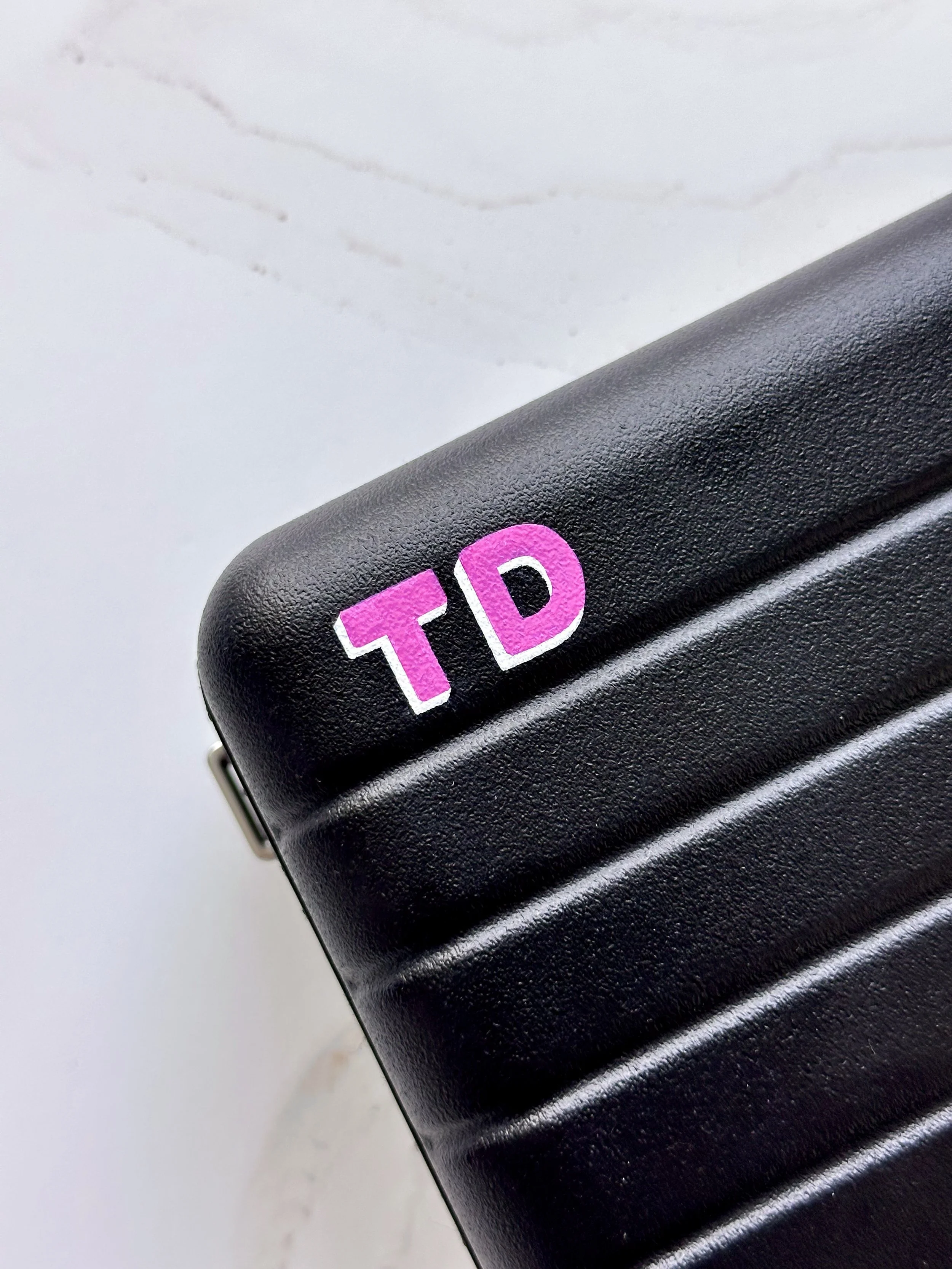 Custom 3D shadow block monogram painting personalization for TikTok Awards Party in Los Angeles 