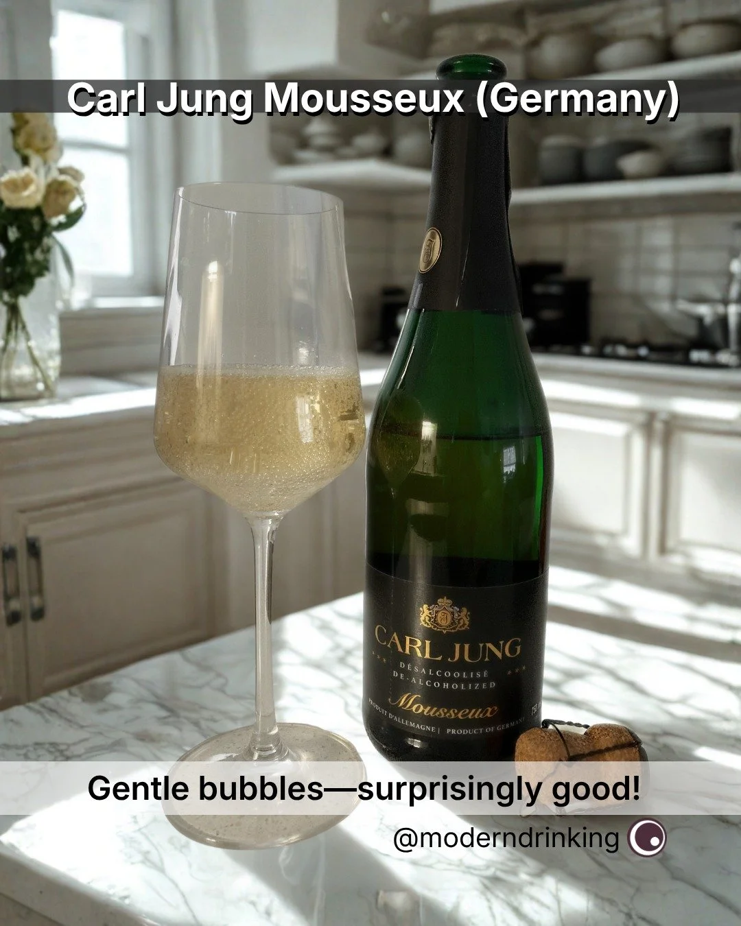 🍾 Carl Jung Mousseux (Germany) &ndash; My Honest Review

Gentle bubbles, subtle flavour, and a touch of surprise&mdash;this NA sparkling wine won me over!

Swipe to see how it pours, what I really thought, and when I&rsquo;d serve it.

Perfect for a