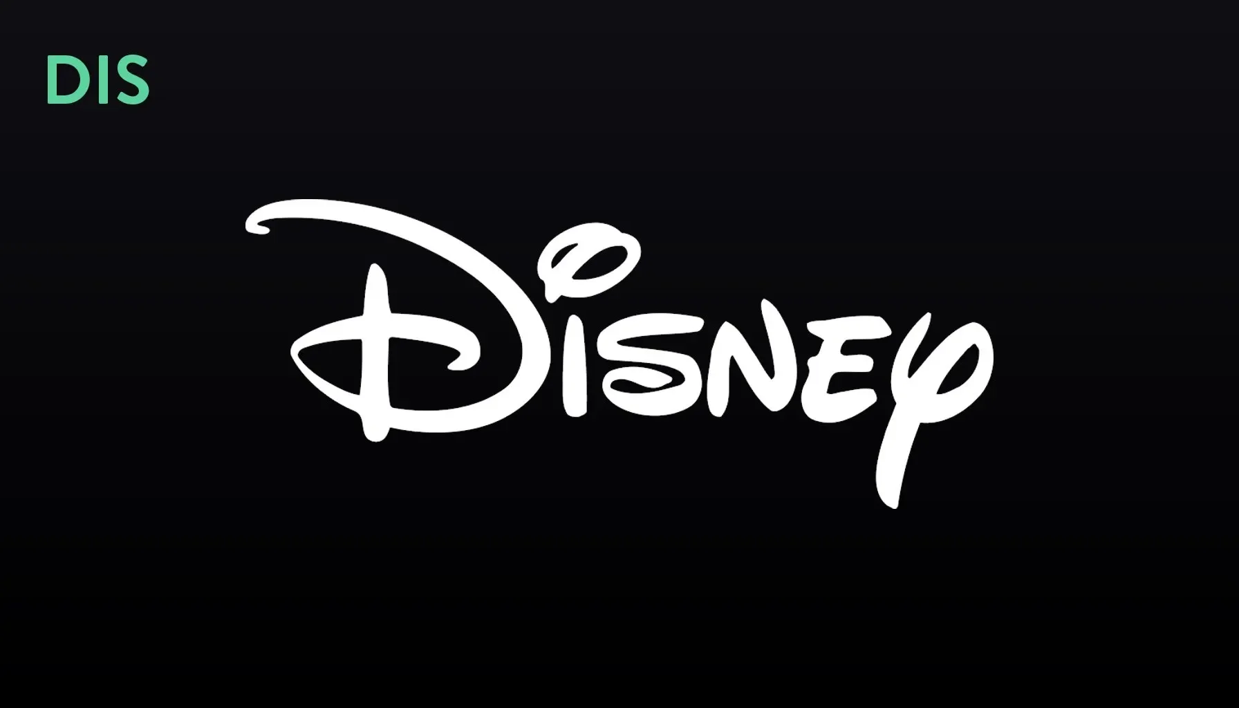Disnep logo with stylized white text on a black background.