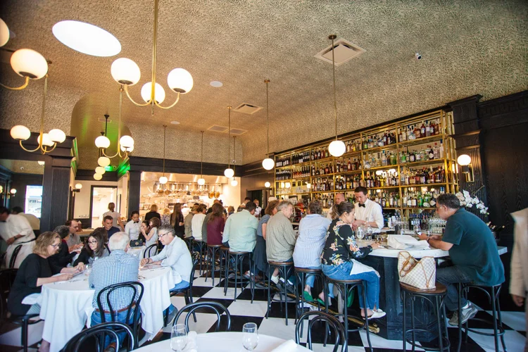 French dishes and table setting at Petit Trois Le Valley