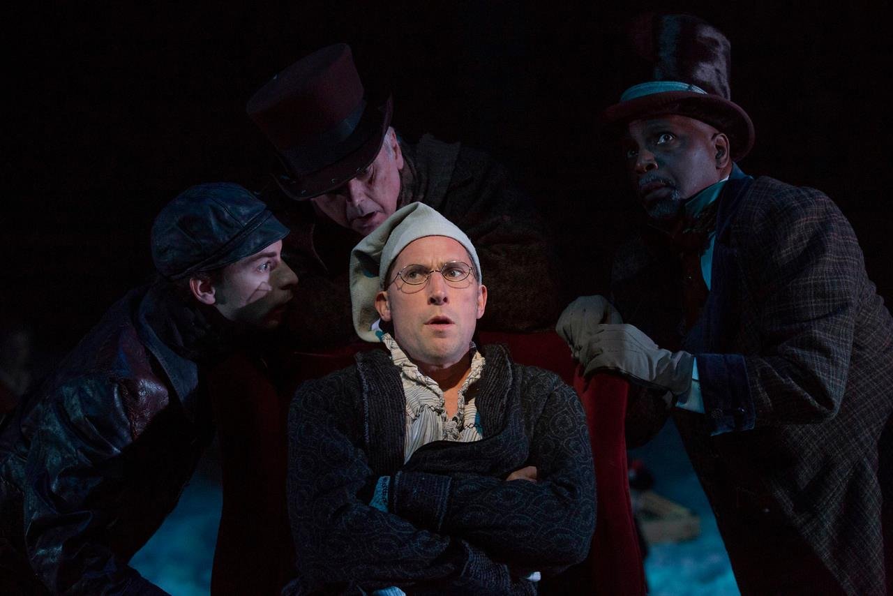 A Christmas Carol at Indiana Repertory Theatre with Mark Goetzinger, Ryan Artzberger and David Alan Anderson