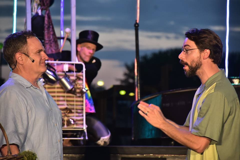 with Chuck Goad and Rob Johansen as Polixines in The Winter's Tale, Indy Shakes, July 2016