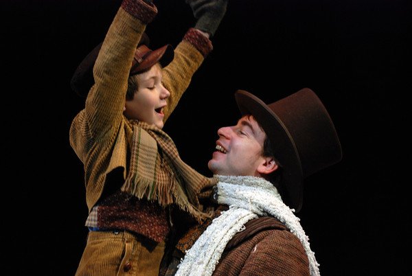 As Bob Cratchit in A Christmas Carol, Indiana Repertory Theatre 2009